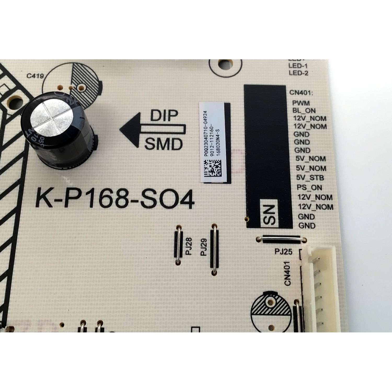 FUENTE DE PODER PARA TV SHARP ORIGINAL / NUMERO DE PARTE 9012-112160-168020N4-S / K-P168-SO4 / K-P168-S04 / 4702-KP168S-A2133D31 / 9012-112160-168020N4 / P0Q23040710 / PANEL K650W / MODELOS 4T-C65EL8UR / WR55UT4212 / 100012587 65 PULGADAS / 4T-C58EL8UR - Imagen 3