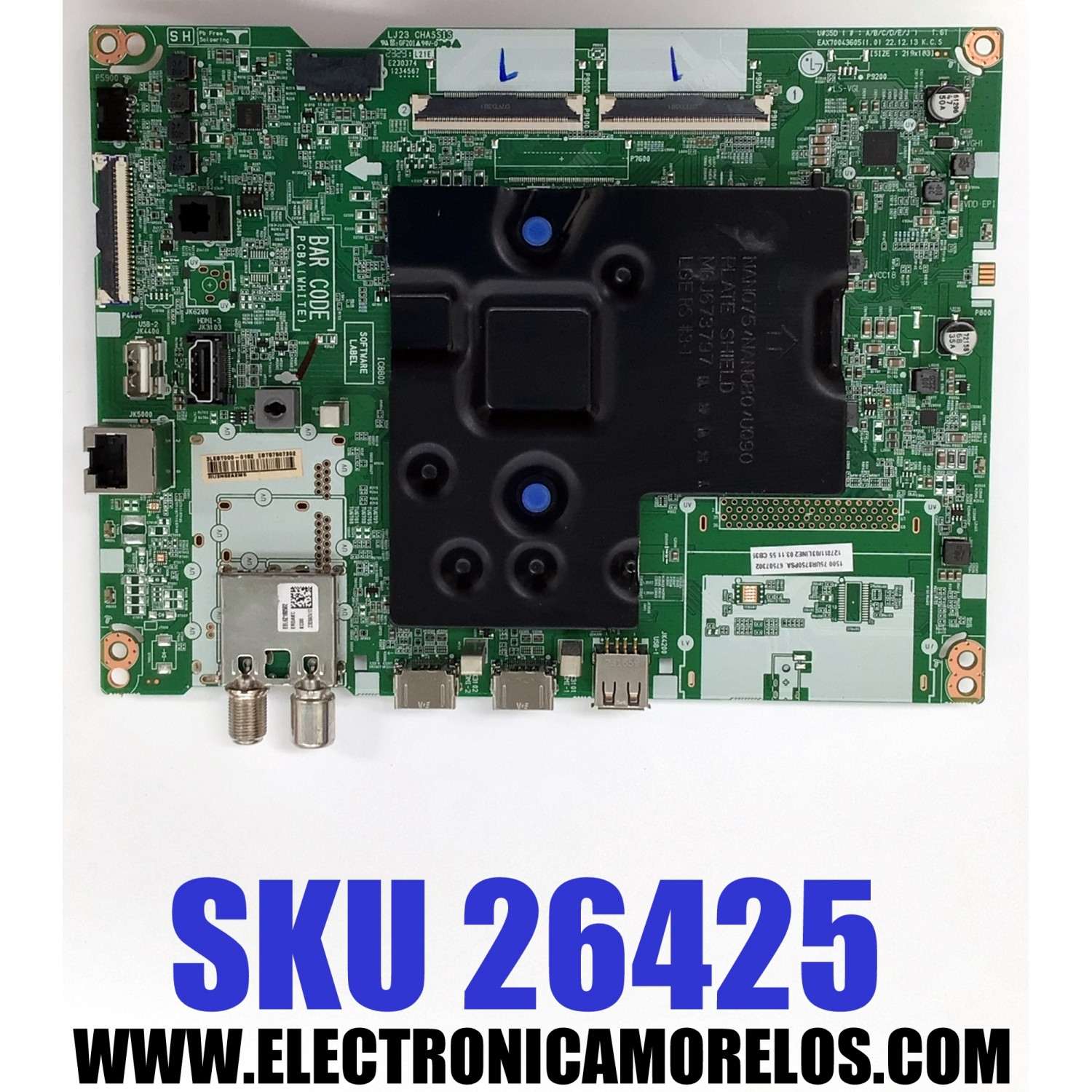 MAIN ORIGINAL PARA TV LG 4K UHD HDR SMART TV / NUMERO DE PARTE EBT67507302 / EAX70043605 / EAX70043606 / 67507302 / EAX70043605(1.0) / EAX70043606(1.3) / PANEL NC750TQG-VSKHA / DISPLAY JR745R3HA17 / MODELO 75UR8750PSA.BWMMLKR / 75UR7800PSB.BWMMLKR
