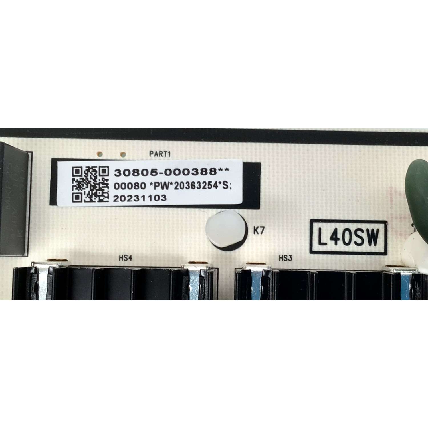 FUENTE DE PODER ORIGINAL PARA TV TCL / NUMERO DE PARTE 30805-000388 / 40-L40SW8-PWD1ZG / 11601-500115 / L40SW / 363254 / 20231103 / 20363254 / PANEL LVU980NDJL CD9W18 V1 / DISPLAY ST9751D01-4 VER.2.2 / MODELO 98S550G / 98Q671G / 98Q672G - Imagen 4
