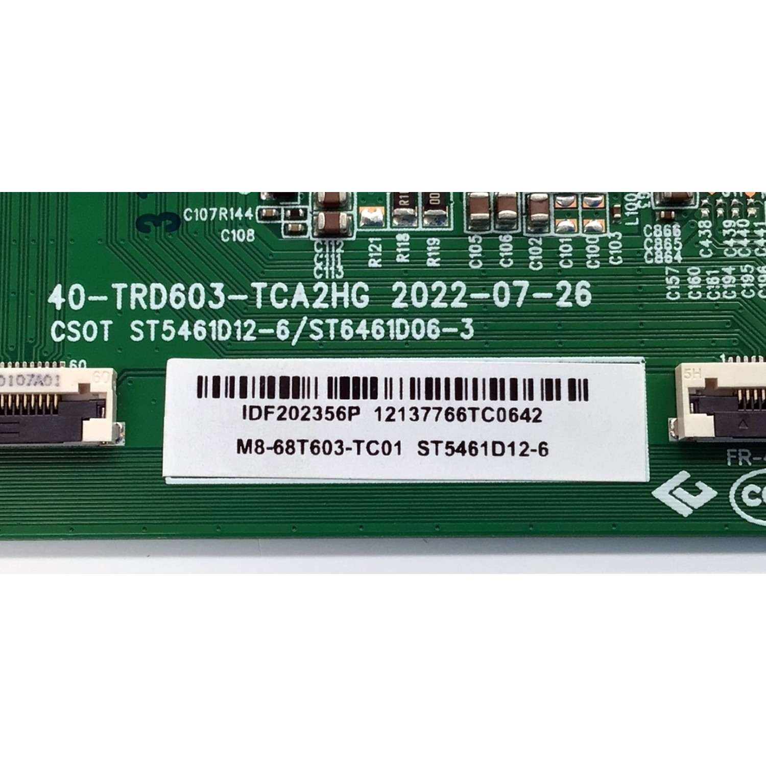 T-CON ORIGINAL PARA TV JVC / NUMERO DE PARTE M8-68T603-TC01 / 40-TRD603-TCA2HG / ST5461D12-6 / ST5461D12-6/ST6461D06-3 / IDF202356P / E148158 / ST5461D12-6 / ST6461D06-3 / PANEL LVU550CSDX / DISPLAY ST5461D12-6 VER.2.2 / MODELOS SI55URF / 55PUL7973/F7 CCX - Imagen 2