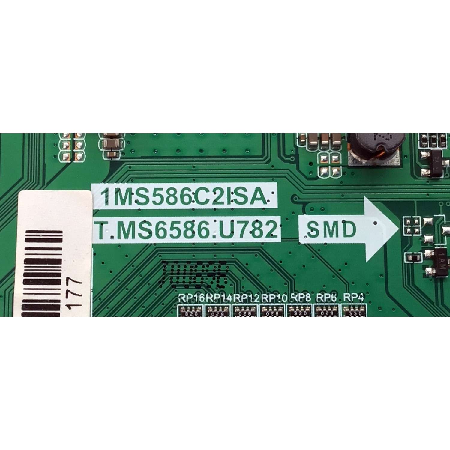 MAIN PARA TV EVL / NUMERO DE PARTE 02-MAMS6586-CB08 / 1MS586C2ISA / T.MS6586.U782 / IDF148047F / K20010089 / DISPLAY ST5461D07-7 VER.2.1 / MODELO 55EVLS4 - Imagen 3