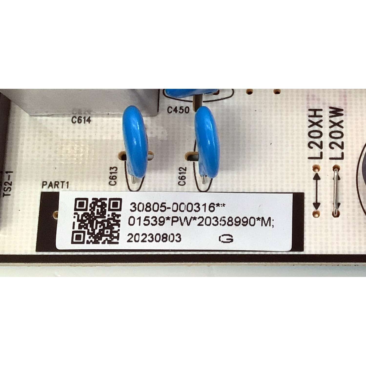 FUENTE DE PODER PARA TV TCL QLED / NUMERO DE PARTE 30805-000316 / 40-L20XH4-PWC1ZG / 11601-500051 / L20XW / E148158 / 20230803 / 20358990 / DISPLAY ST5461D18-2 VER.2.1 / MODELO 55Q550G - Imagen 3
