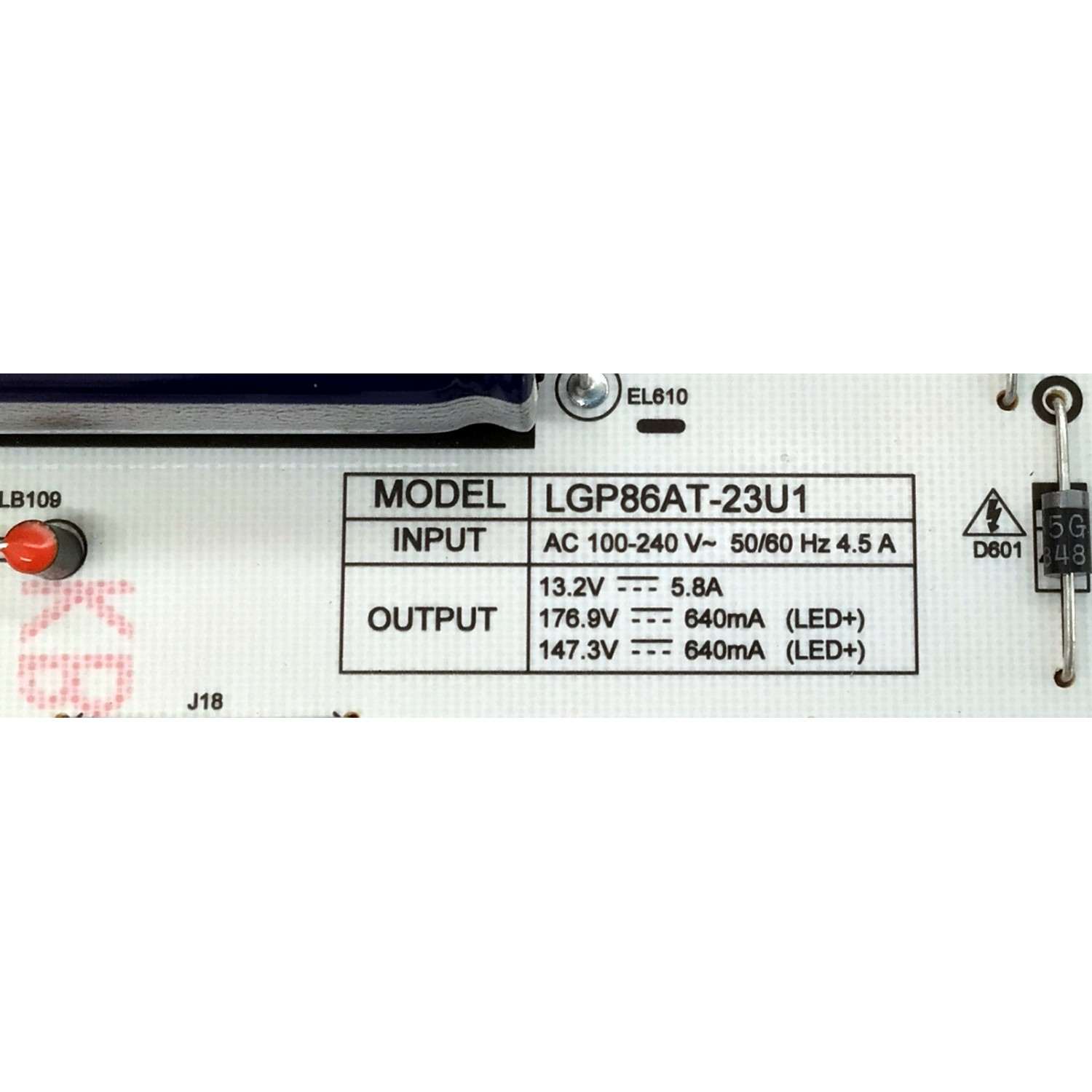 FUENTE DE PODER PARA TV LG / NUMERO DE PARTE EAY65895431 / LGP86AT-23U1 / 65895431 / 3PCR03201A / MODELOS 86UR8750PSA / 86UR8750PSA.BWMFLKR / 86UR8000AUA / 86UR8000AUA.BUSWLKR / 86UT7550PUA / 86UT7550PUA.BUSFLKR / 86UT7550AUA / 86UT7550AUA.BUSFLKR - Imagen 3