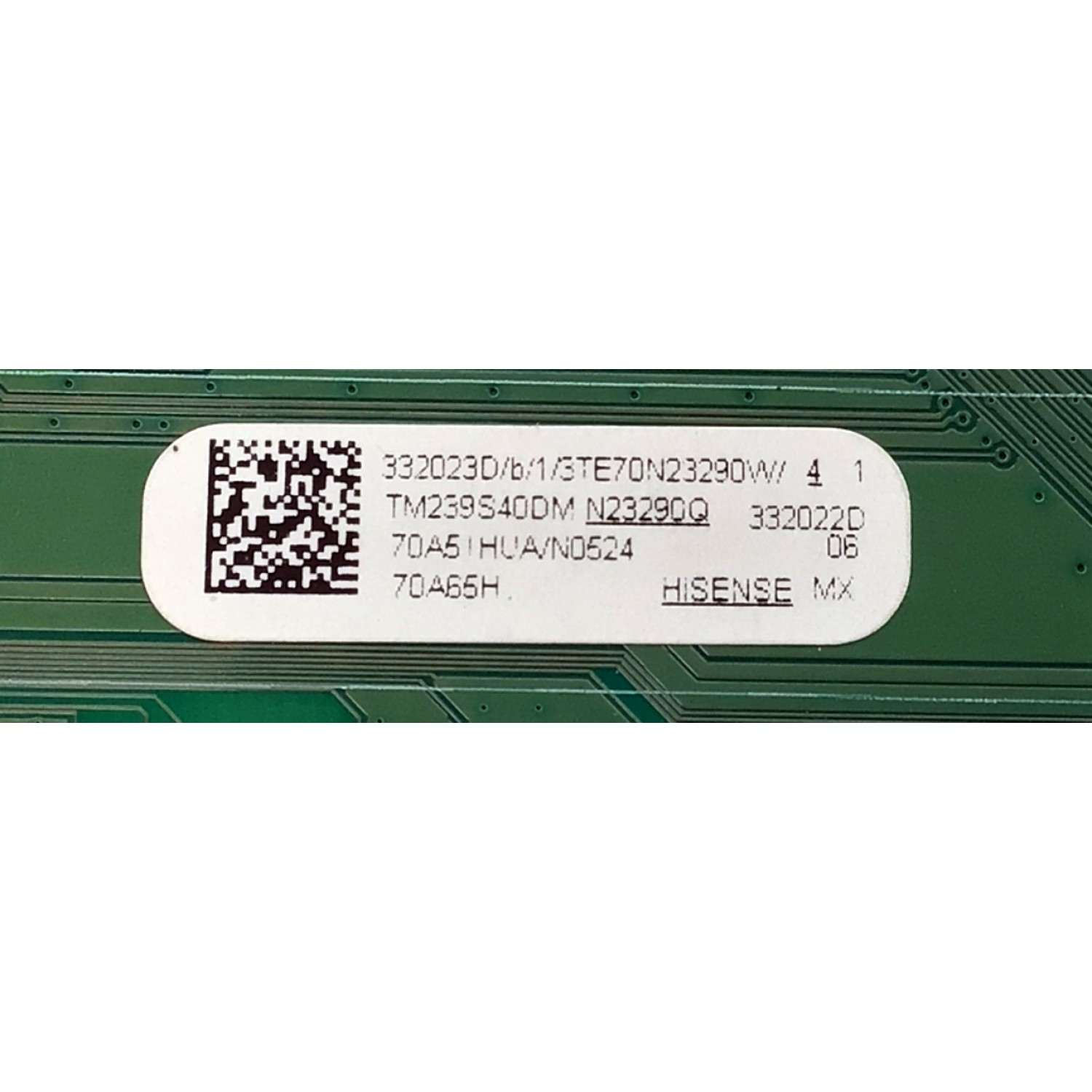 MAIN ORIGINAL PARA TV HISENSE 4K UHD HDR GOOGLE TV / NUMERO DE PARTE 332023 / RSAG7.820.12881/ROH / 332022 / 70A51HUA / N24500P / PANEL HD700X1U92-TAL1B2\S0\GM\MCKD3A\R / DISPLAY CV700U2-T01 REV:04 / MODELOS 70A65H / 70A6H / 70A6H 70A51HUA / 70R6E4 - Imagen 2
