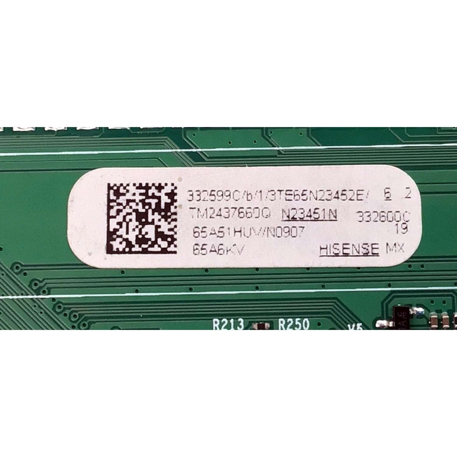MAIN PARA TV HISENSE 4K·UHD·HDR ((VIDAA)) / NUMERO DE PARTE 332599 / RSAG7.820.12881/ROH / 332600 / 65A51HUV / PANEL HD650H1U71-T0L1\S1\GM\ROH / DISPLAY HV650QUB-F70 / MODELO 65A6KV / 65A6KV 65A51HUV - Imagen 4
