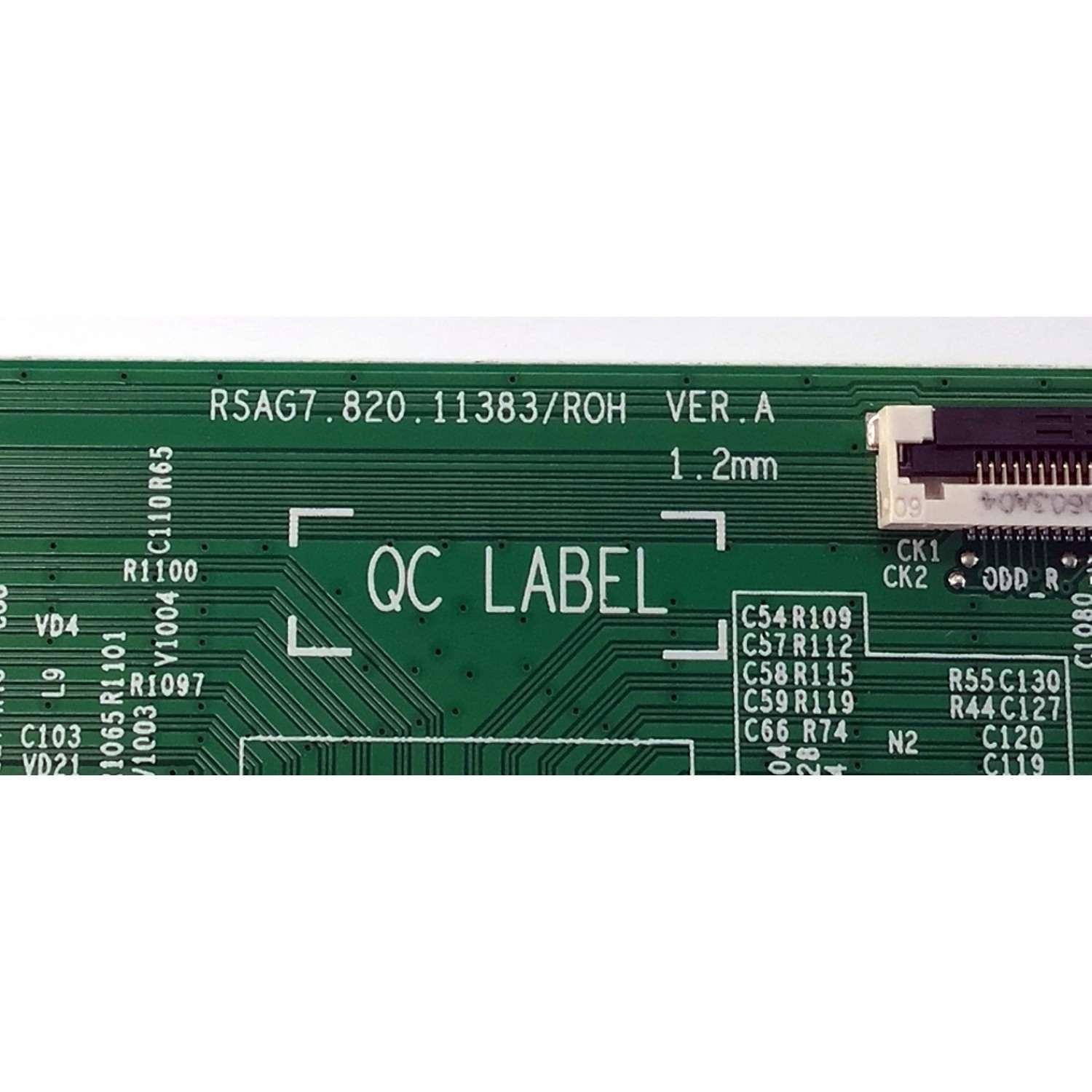 T-CON PARA TV HISENSE / NUMERO DE PARTE 294940 / RSAG7.820.11383/ROH / 311243 / RSAG7.820.11383/ROH VER.A / CQC12134069483 / E56327 / PANEL HD650Y1U72-T0L6\GM\MCKD3A\ROH / DISPLAY HV650QUB-F70 / MODELO 65A7GV - Imagen 3