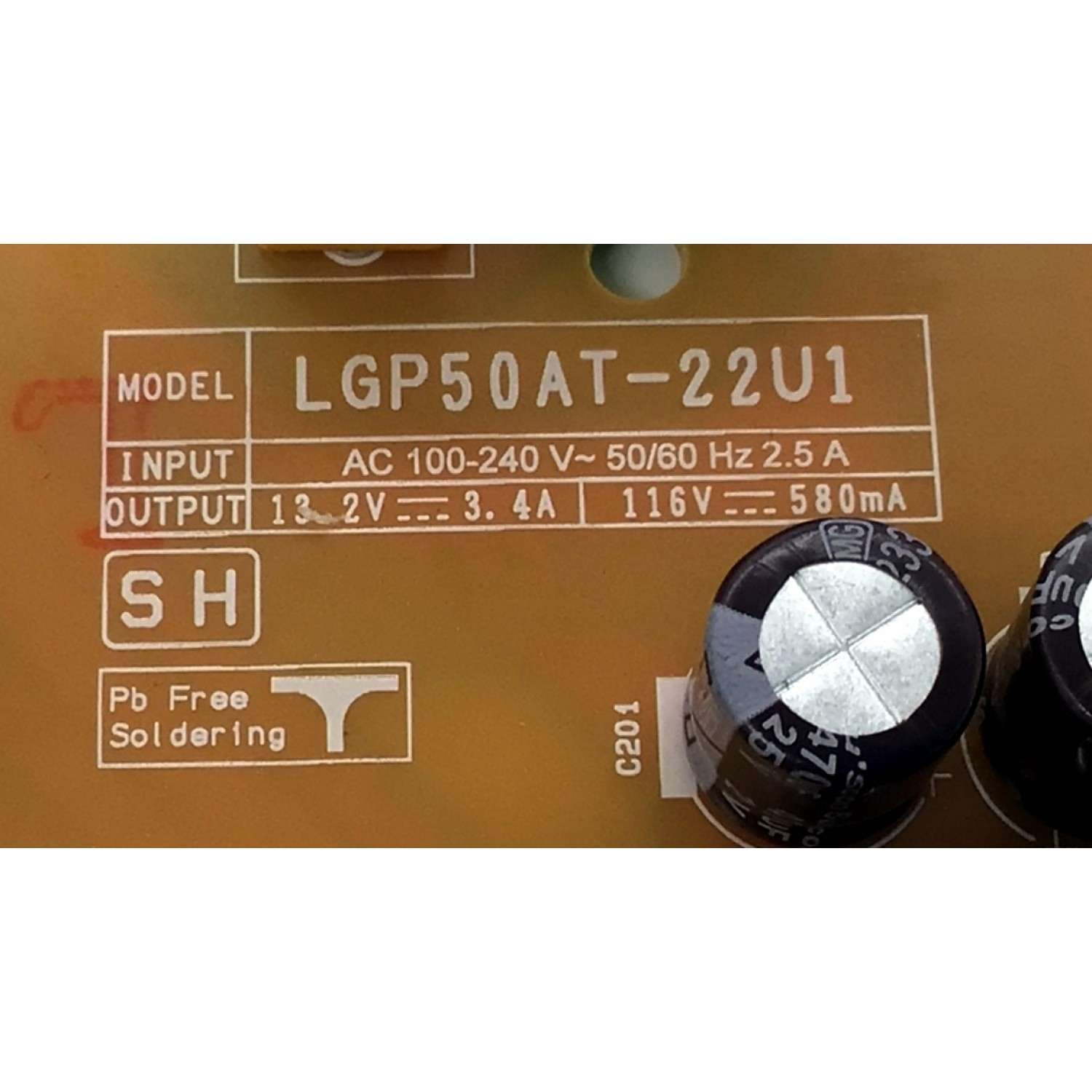 FUENTE DE PODER ORIGINAL PARA TV LG / NUMERO DE PARTE EAY65895570 / LGP50AT-22U1 / TN4165895570 / 65895570 / TN4165895570(1.0) / PANEL NC500TQG-VXKHC / DISPLAY V500DJ7-QE1 B REV.C9 / MODELOS 50UR7800PSB / 50UR8000AUA / 50UM670H0UA / 50UR7800PSM - Imagen 3