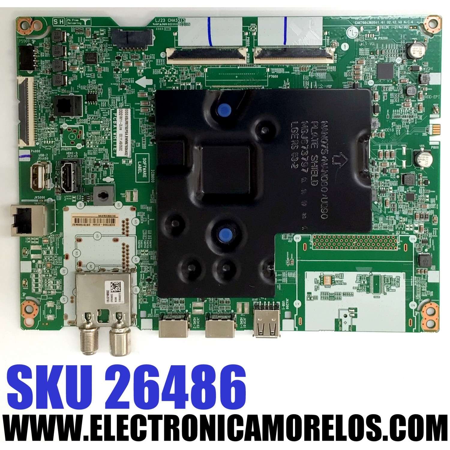 MAIN ORIGINAL PARA TV LG 4K UHD HDR SMART TV / NUMERO DE PARTE EBT67606402 / EAX70043605 / 67606402 / EAX70043605(1.0)/ EAX70043606(1.3) / MODELO 65UR8750PSA / 65UR8750PSA.BWM / 65UR7800PSB