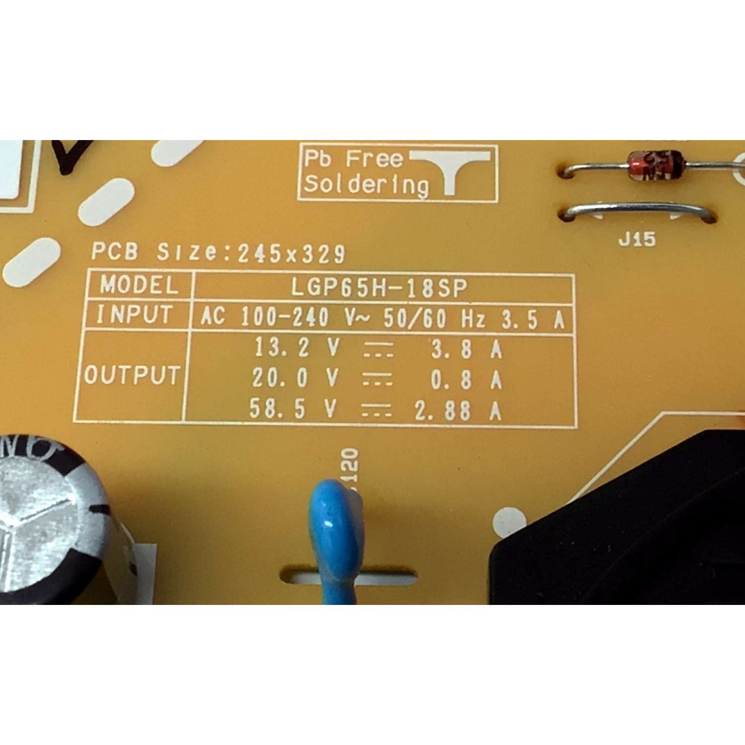 FUENTE DE PODER PARA TV LG NANOCELL / NUMERO DE PARTE EAY64708631 / EAX67702901(1.5) / 64708631 / LGP65H-18SP / EAX67702901(1.5) / PANEL HC650DQB-SLUAB-2143 / DISPLAY LC650EQ6 (SL)(A1) / MODELO 65SM9500PUA / 65SM9500PUA.BUSYLJR - Imagen 2