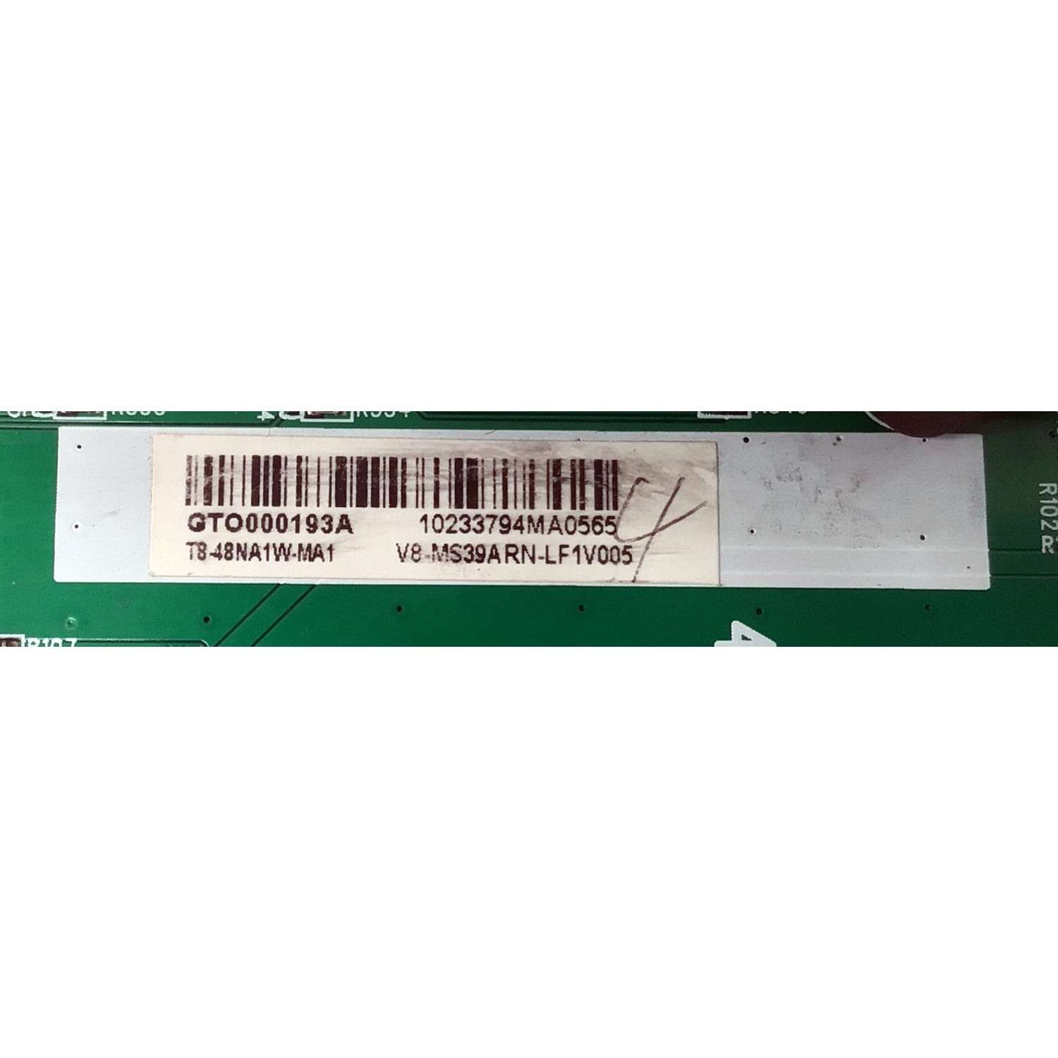 MAIN PARA TV TCL / NUMERO DE PARTE T8-48NA1W-MA1 / 40-0MS39A-MAC2LG / 40-OMS39A-MAC2LG / V8-MS39ARN-LF1V005 / MS39A / 201613K96FFSKACE / GTO000193A / PANEL LVF480CS0T E33 V1 / DISPLAY ST4761B02-1 VER2.1 / MODELO 48FD2700 / 48FD2700LBAA - Imagen 2