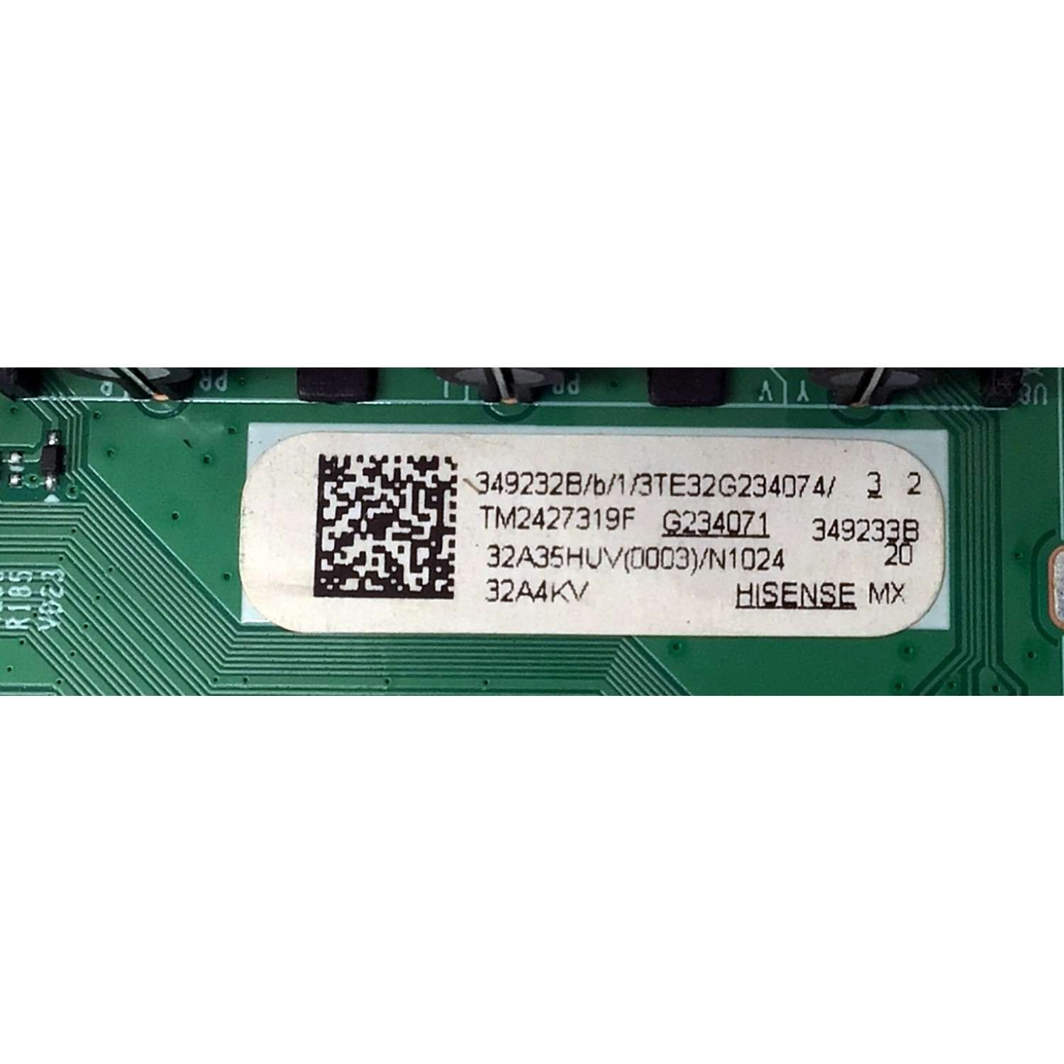 MAIN FUENTE ((COMBO)) PARA TV HD ((VIDAA)) / NUMERO DE PARTE 349232 / RSAG7.820.12588/ROH / 349233 / 32A35HUV(0003) / 32A35HUV / PANEL JHD315H1H61-T0L1B1\S0\GM\ROH / MODELO 32A4KV - Imagen 2