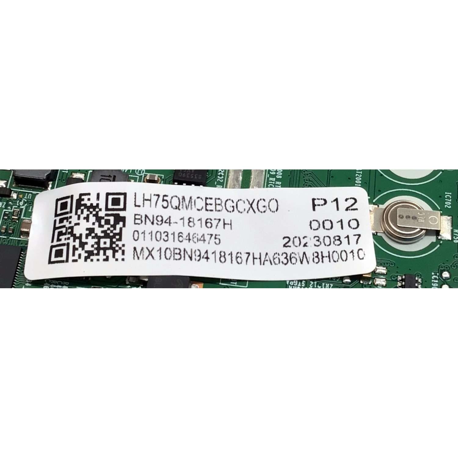 MAIN PARA TV/MONITOR COMERCIAL SAMSUNG 4K·UHD·HDR / NUMERO DE PARTE BN94-18167H / BN41-03157A / PONTUS-ML_QMC / BN97-20755X / BN97-20754A / BN9418167H / PANEL CY-NC075HGHVYH / DISPLAY SG7461D01-1 VER.2.1 / 51787A / MODELO LH75QMCE / LH75QMCEBGCXGO CA01 - Imagen 4