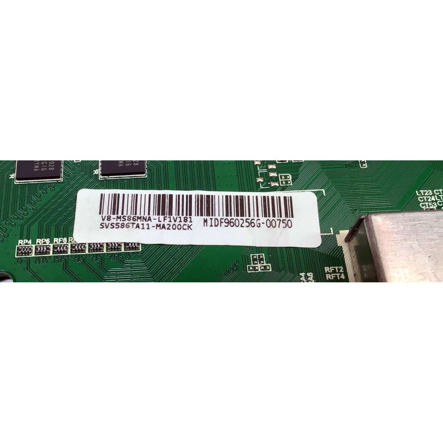 MAIN PARA TV PIONEER HD ((SMART TV)) / NUMERO DE PARTE SVS586TA11-MA200CK / T.MS6586.U781 / 1MS586A2 / V8-MS86MNA-LF1V140 / MIDF959122H-00151 / DISPLAY ST6451D02-F / MODELO PLE-65S08UHD - Imagen 3