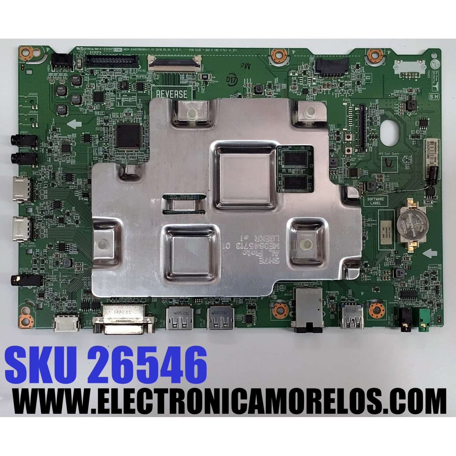 MAIN PARA TV/MONITOR COMERCIAL LG / NUMERO DE PARTE EBT64865901 / EAX67893904(1.0) / 87101004 / 64865901 / EAX67893904 / PANEL LD550EUE (FH)(B1) / MODELO 55SM5KE-BJ / 55SM5KE-BJ.AUSSLJM