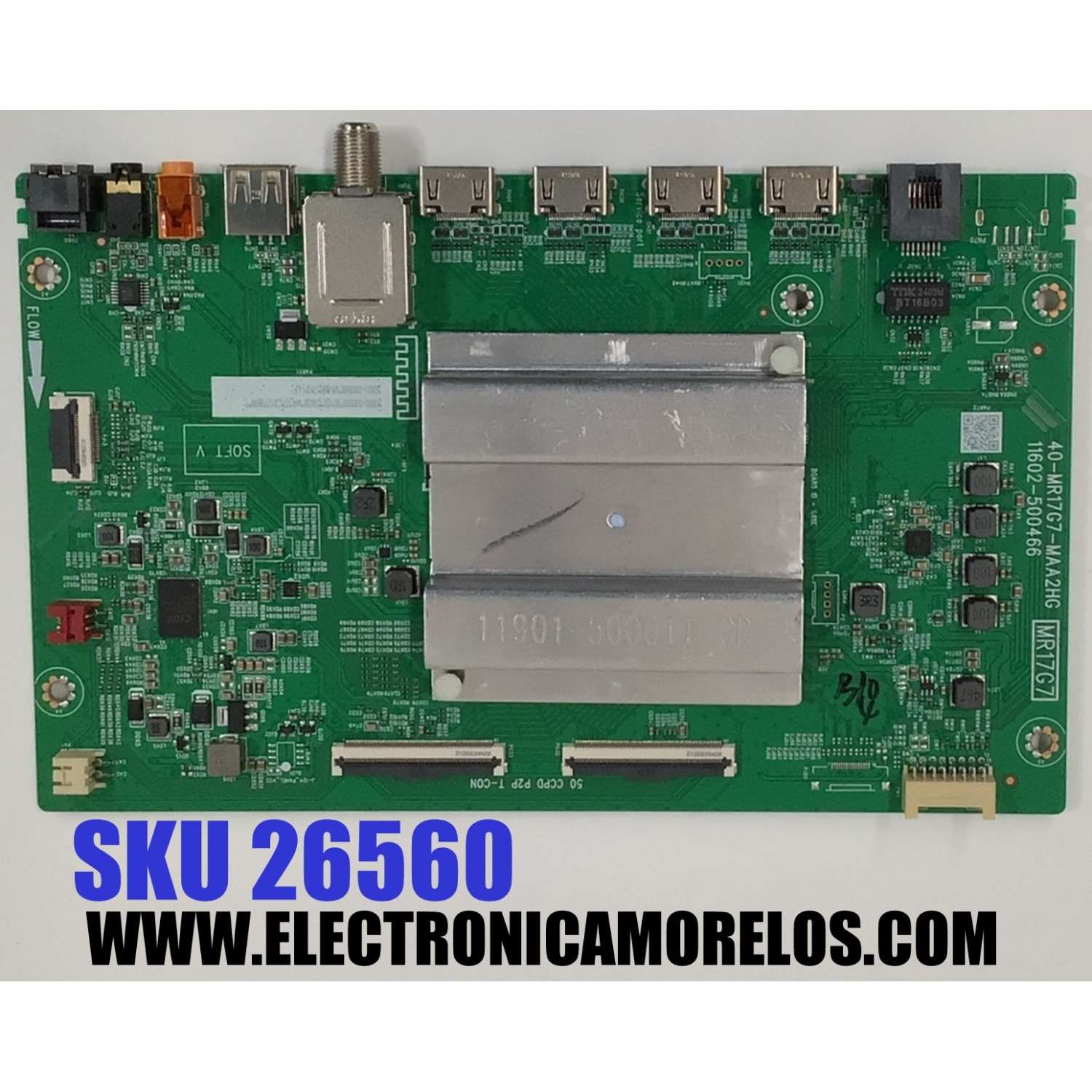 MAIN PARA TV TCL 4K·UHD·HDR ((ROKU TV)) / NUMERO DE PARTE 30800-000895 / 40-MR17G7-MAA2HG / 30801-000869 / 11602-500466 / MR17G7 / V8-MR17K001-LF / NMH000042A / PANEL HK850WLEDM-JH25H / DISPLAY PT850GT01-4 VER.1.0 / MODELOS 85S410R / 85S450R