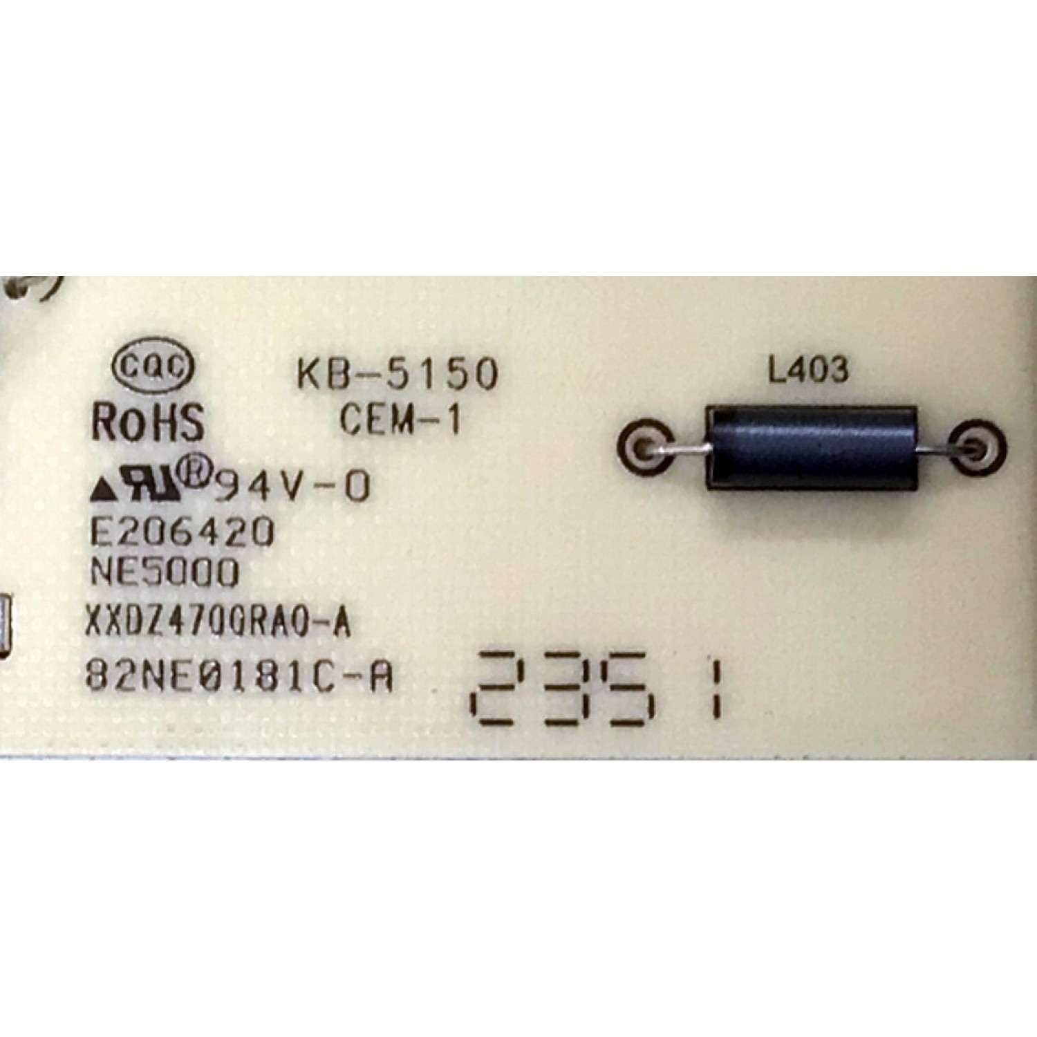 FUENTE DE PODER PARA TV SHARP / NUMERO DE PARTE 9012-112154-30004014 / K-P300-FM1 / XXDZ4700RA0-A / 82NE0181C-A / NE5000 / KB-5150 CEM-1 / P0Q24010295-01925 / PANEL K750WDJ10HE / DISPLAY ST7461D03-2 VER.2.3 / MODELO 4T-C75EL8UR - Imagen 2