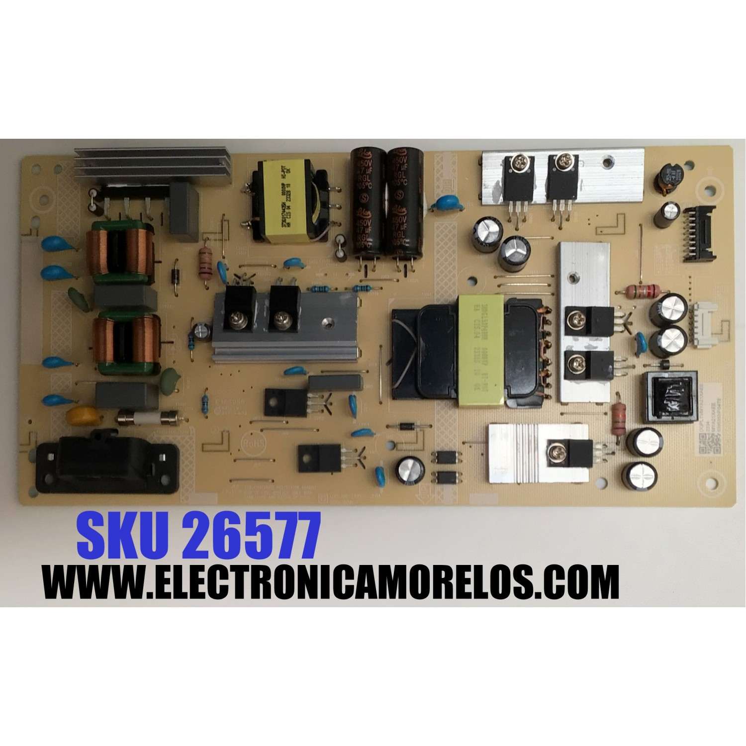 FUENTE PARA TV ONN / NUMERO DE PARTE PLTVMYA21XAEE / 715G9856-P01-008-003M / (X)PLTVMYA21XAEE / MYA21XAEE / 6395353P 0478 / PANEL TPT500WR-DJ7QE1.N REV:SD1AB / DISPLAY V500DJ7-QE1 REV.D2 / MODELOS 100012585 (50") / E500AC50C
