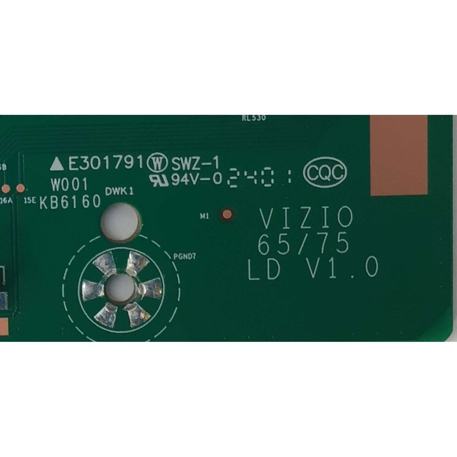 LED DRIVER PARA TV VIZIO / NUMERO DE PARTE VIZIO 65/75 LD V1.0 / KB6160 / W001 / DWK1 / SWZ-1 / 2120D00572 / PANEL BOEI650WQ1 / BOEI750WQ1 /  DISPLAY HV650QUB-E72 REV.2.0 / MODELO VQP65C-84 / VQP75C-84 - Imagen 3