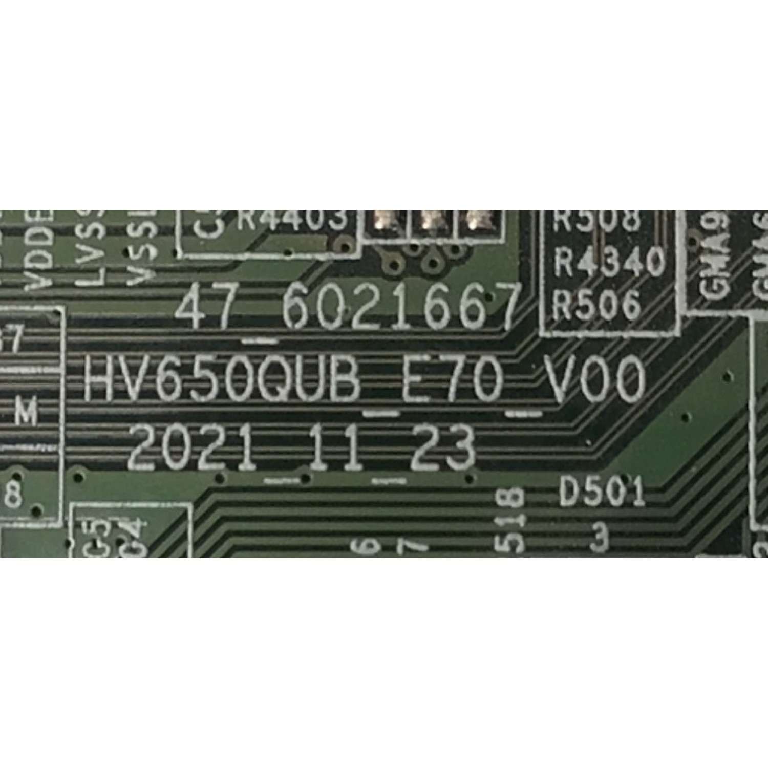 T-CON PARA TV VIZIO / NUMERO DE PARTE 44-9772013D / 47_6021667 / HV650QUB_E70_V00 / HV650QUBE72 / PANEL BOEI650WQ1 / DISPLAY HV650QUB-E72 REV.2.0 / MODELO VQP65C-84 - Imagen 2