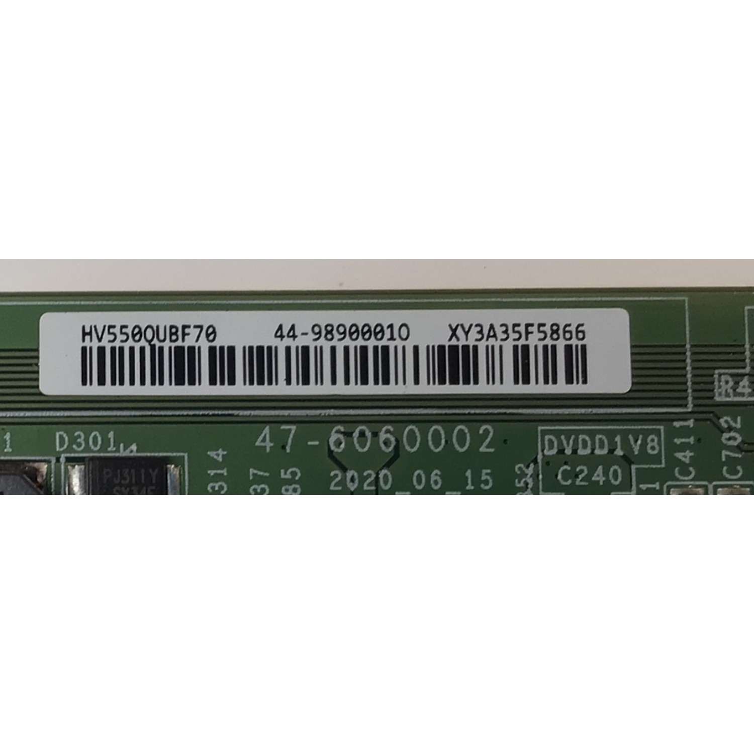 T-CON ORIGINAL PARA TV VIZIO / NUMERO DE PARTE 44-9890001O / 47-6060002 / 44-98900010 / HV550QUBF70 / XY3A35F5866 / PANEL BOEI550WQ1 / HV550QUB-F70 REV.2.0 / MODELO M55Q6-L4 / M55Q6-L4 LBSFN8GZ / V4K55M-0804 / V4K55M-0804 LBVFV9GA - Imagen 2