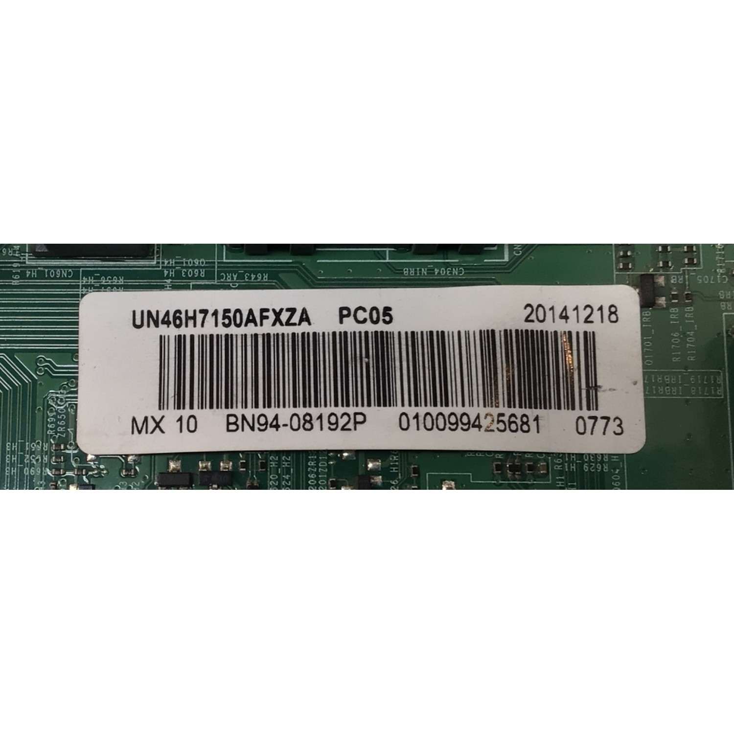 MAIN PARA TV SAMSUNG / NUMERO DE PARTE BN94-08192P / BN41-02157B / BN97-08922T / BN9408192P / PARTE SUSTITUTA BN94-08061M / MODELO UN46H7150 / UN46H7150AFXZA US02 - Imagen 2