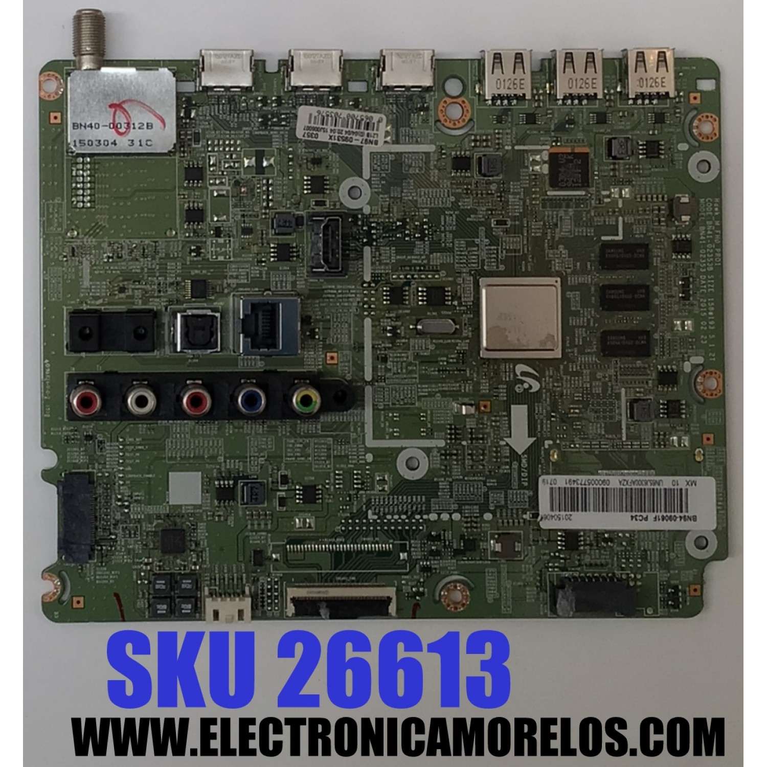 MAIN PARA TV SAMSUNG / NUMERO DE PARTE BN94-09061F / BN41-02353B / BN97-09531X / BN9409061F / MODELO UN65J6300 / UN65J6300AFXZA AH01