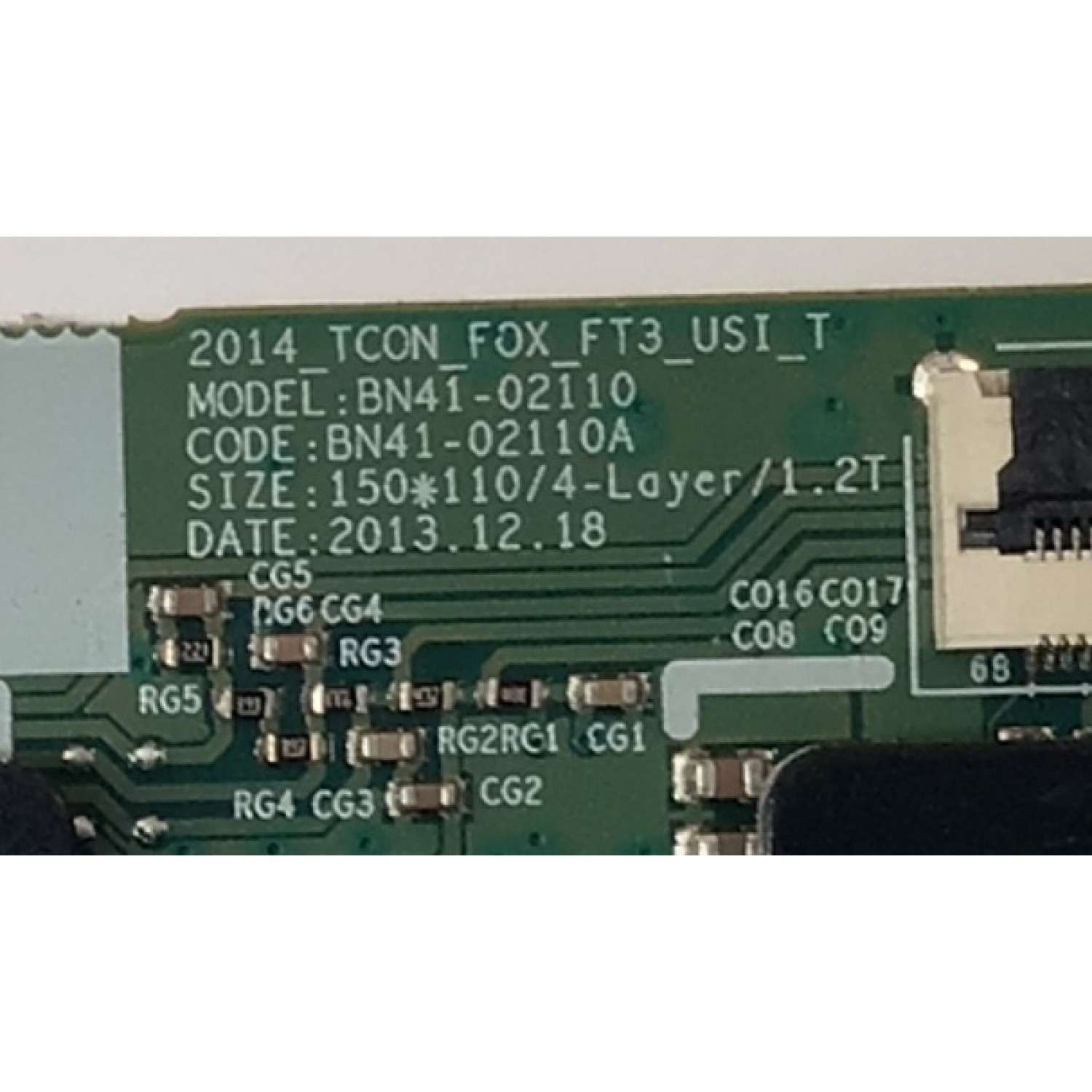T-CON PARA TV SAMSUNG / NUMERO DE PARTE BN95-01308B / BN41-02110A / BN97-07973C / BN41-02110 / PANEL LSF400HF06-G01 / MODELO UN40H6400AGXZD - Imagen 2