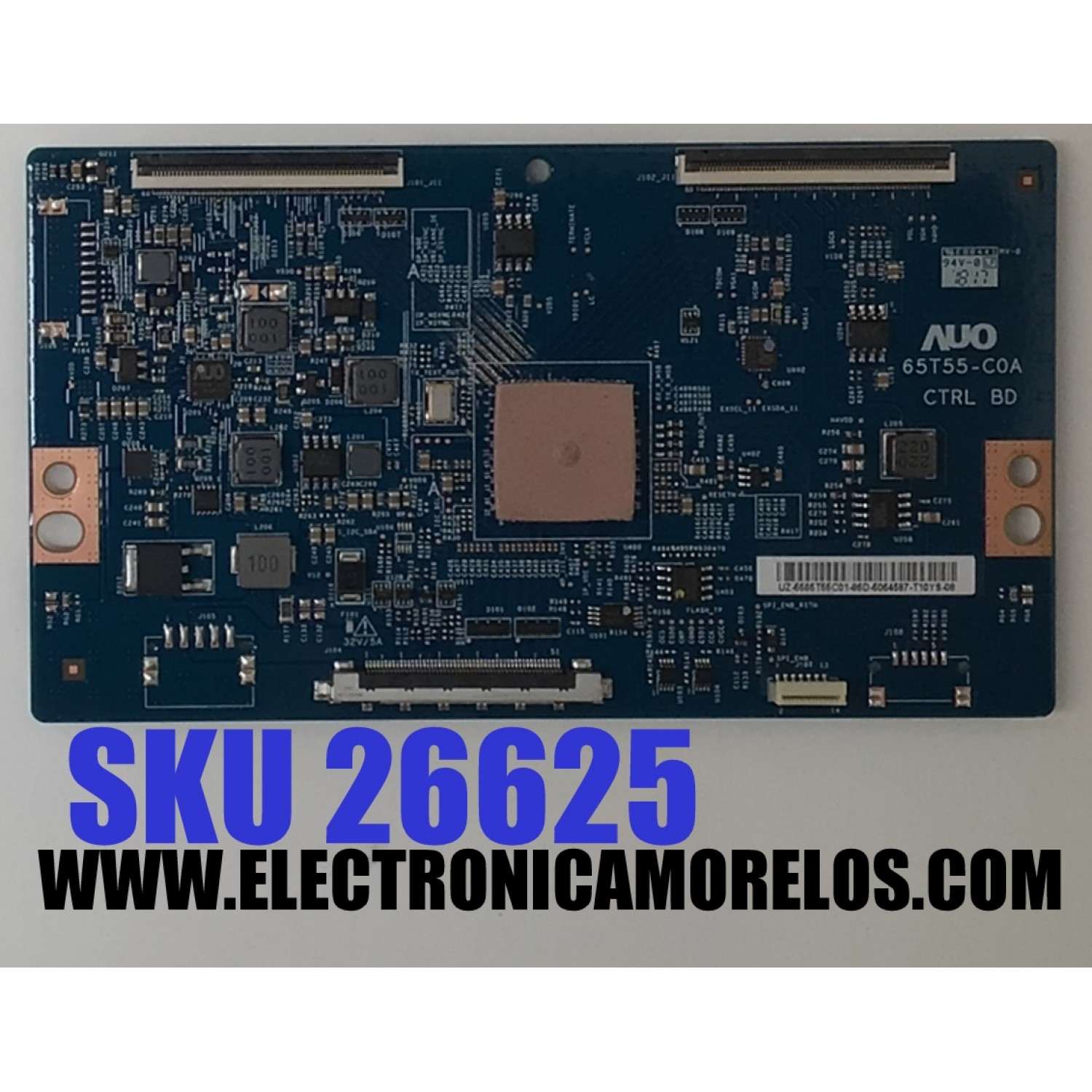 T-CON ORIGINAL PARA TV SONY / NUMERO DE PARTE 5565T55C01 / 65T55-C0A / CTRL BD / 55.65T55.C01 / PANEL T650QVF06.6 / DISPLAY T650QVN07.0 / MODELO KD-65X750F / KD65X750F