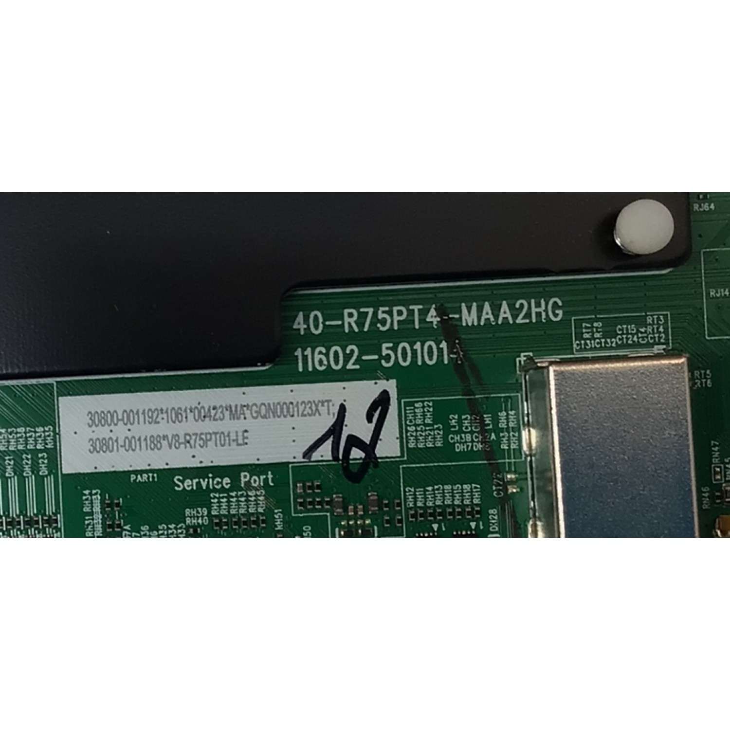 MAIN PARA TV TCL 4K UHD HDR GOOGLE TV / NUMERO DE PARTE 30800-001192 / 40-R75PT4-MAA2HG / 11602-50101 / R75PT4 / 30801-001188 / V8-R75PT01-LF / PANEL LVU650NDJL CS9W59 V3 / DISPLAY ST6451D06-3 VER.2.1 / MODELO 65S571G - Imagen 2