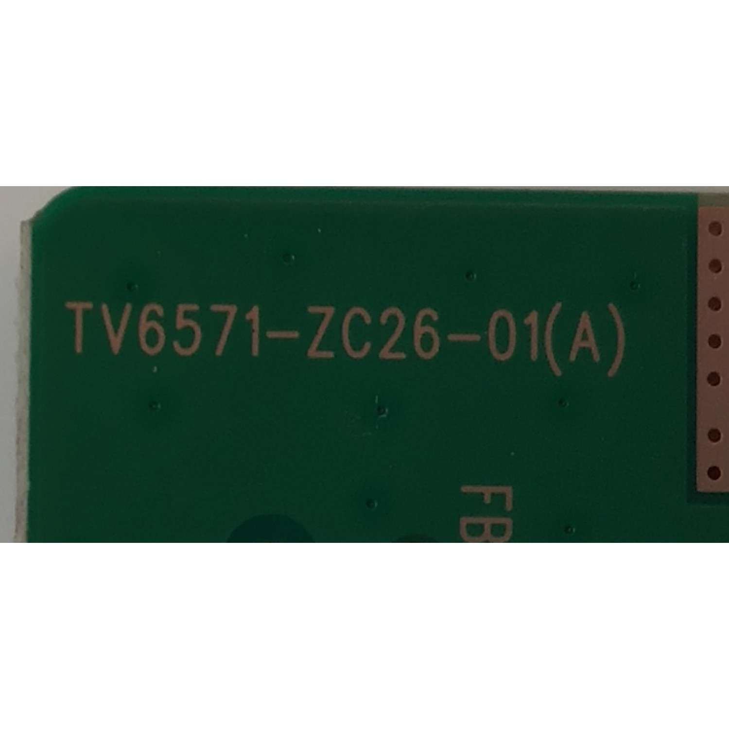 T-CON ORIGINAL PARA TV ONN / NUMERO DE PARTE TV6571-ZC26-01 / 513C6571M02 / 513C6571M03 / TV6571-ZC26-01(A) / 303C6571231 / 2E18372A0 / 20240511 / 2010133865 / M02/2629-02329 / DISPLAY HV650QUB-F71 / MODELO 100012587 65" - Imagen 3