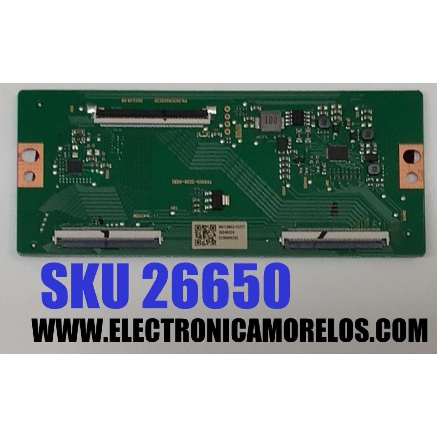 T-CON PARA TV ONN / NUMERO DE PARTE TV50C0-ZC26-01 / 513C50C0M61 / TV50C0-ZC26-01(B) / 303C50C0232 / M61/2652-03377 / 2130005752 / 20240224 / DISPLAY JR645R3HA3L / MODELO 100012587 65"