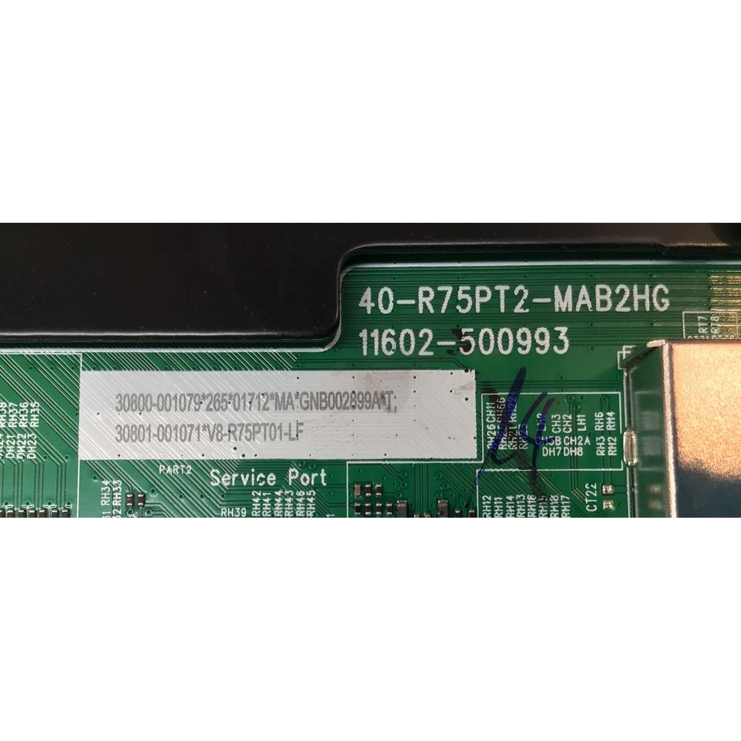 MAIN PARA TV TCL 4K·UHD·HDR·QLED ((GOOGLE TV)) / NUMERO DE PARTE 30800-001079 / 40-R75PT2-MAB2HG / 11602-500993 / R75PT2 / 30801-001071 / V8-R75PT01-LF / PANEL LVU650NDEL / DISPLAY ST6451D06-3 VER.2.1 / MODELO 65Q650G - Imagen 3
