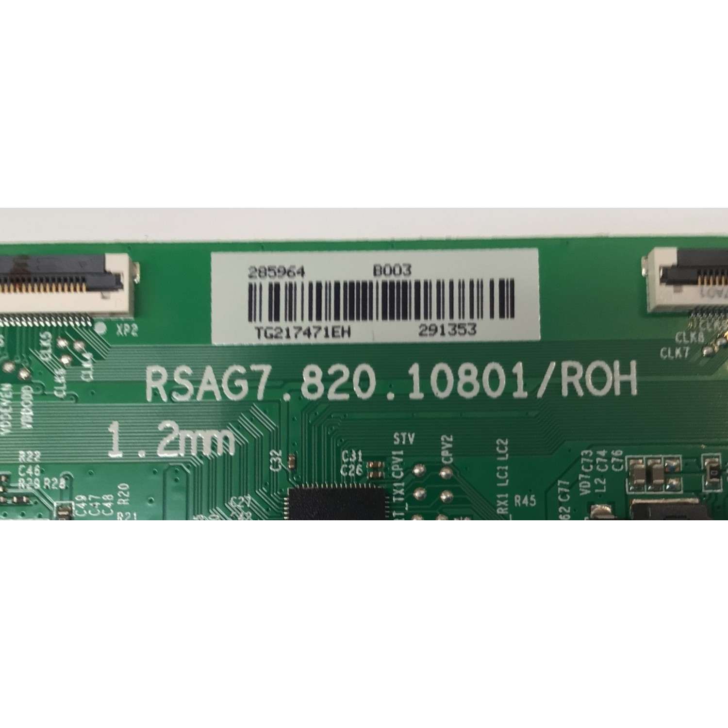 T-CON PARA TV HISENSE / NUMERO DE PARTE 285964 / RSAG7.820.10801/ROH / 291353 / TG217471EH / B003 / PANEL HD425U71-TBL2 / DISPLAY HV430QUB-F70 / MODELO 43A6GV - Imagen 2