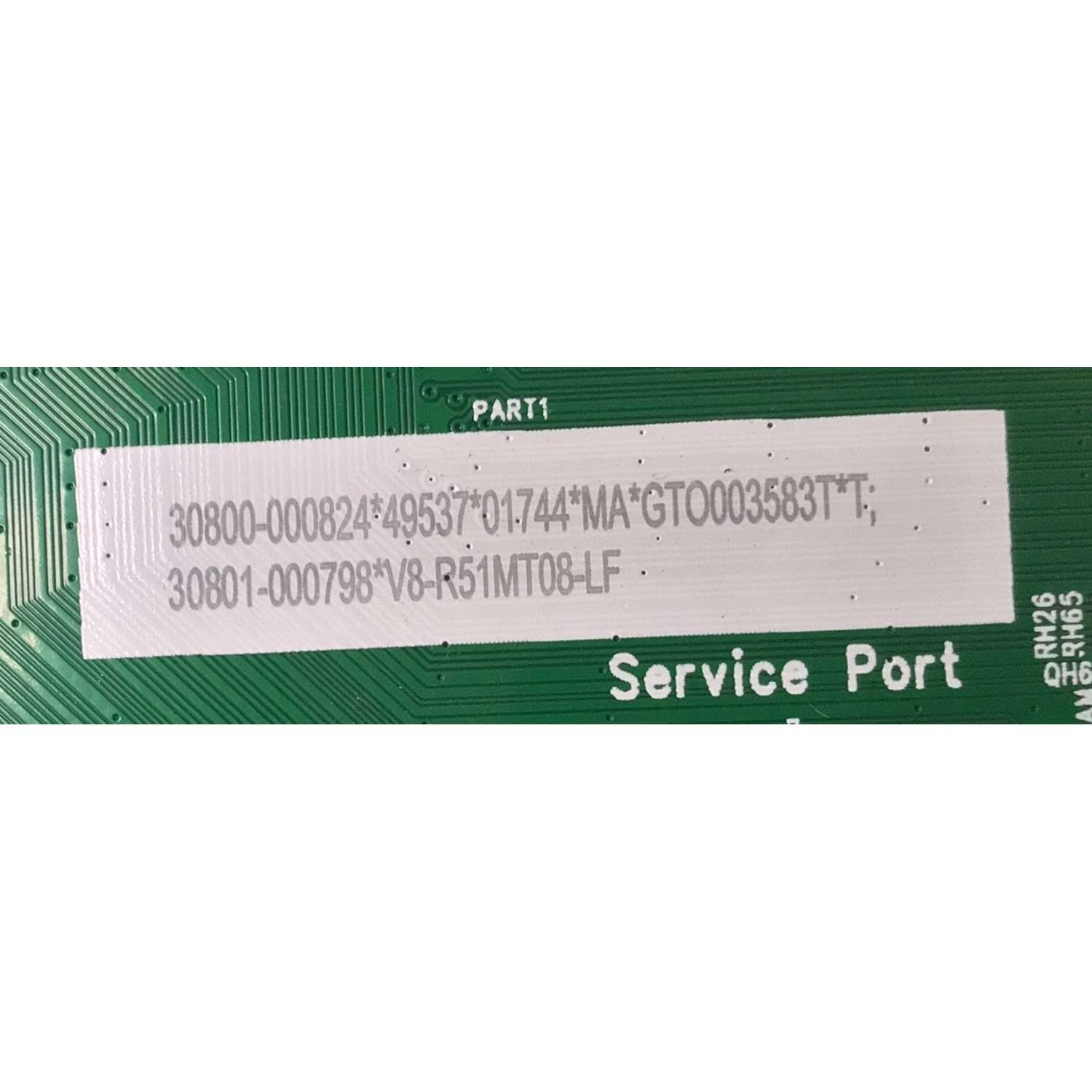MAIN PARA TV TCL 4K·UHD·HDR ((GOOGLE TV)) / NUMERO DE PARTE 30800-000824 / 40-R51MP9-MAD2HG / 11602-500731 / R51MP9 / RT2851M / RT2851A / 30801-000798 / V8-R51MT08-LF / PANEL LVU650NDEL / DISPLAY ST6451D06-3 VER.2.1 / MODELO 65S450G - Imagen 4