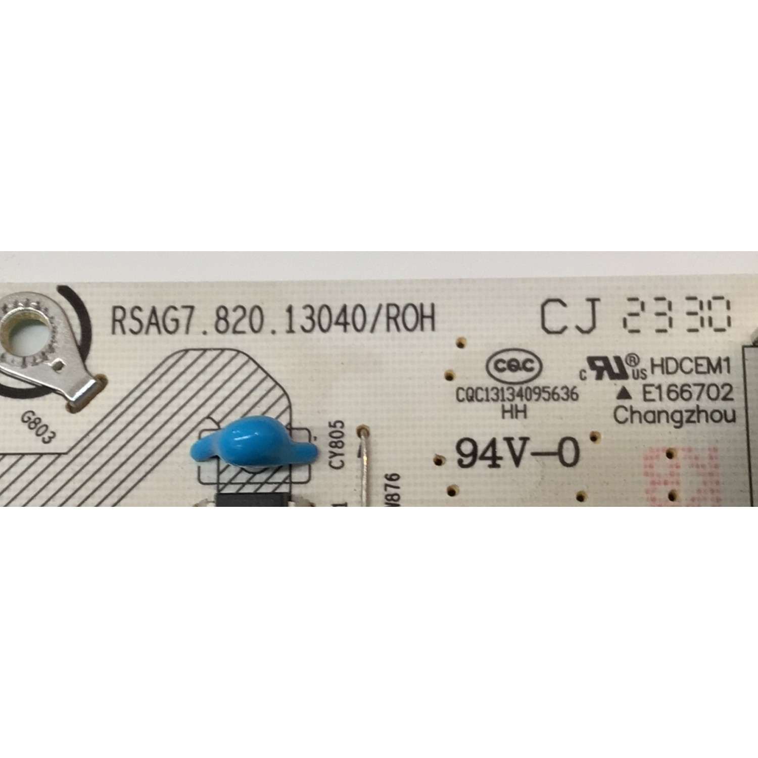FUENTE DE PODER PARA TV HISENSE / NUMERO DE PARTE 333124 / RSAG7.820.13040/ROH / CQC13134095636 / 13040-Z / DMD237U14GC / PANEL HD750H3U72-T0L / DISPLAY HV750QUB-F92 / MODELO 75U6K - Imagen 2