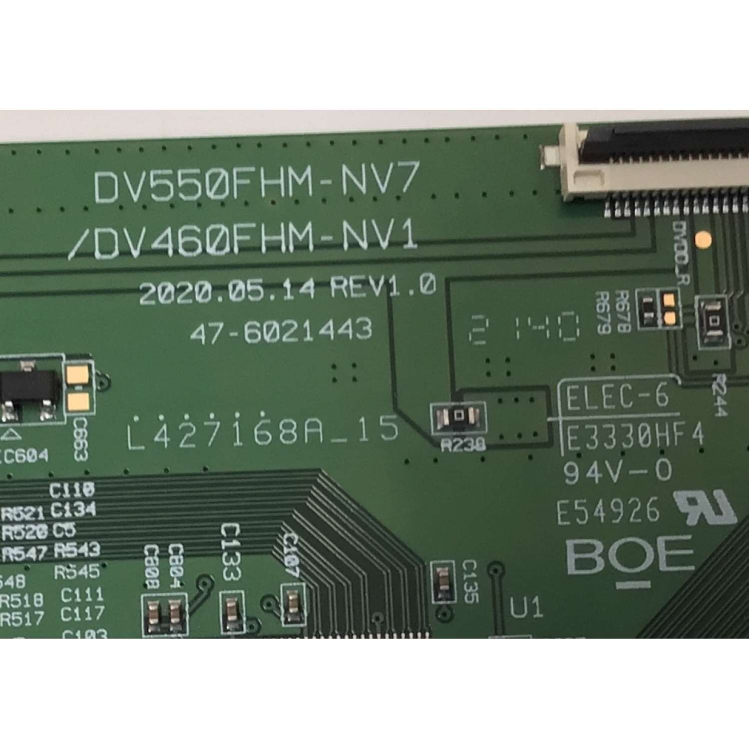 T-CON PARA TV SAMSUNG / NUMERO DE PARTE 44-9771746 / 47-6021443 / DV550FHM-NV7 / DV460FHM-NV1 / DV550FHMNV7 / 44-9771746A / PANEL DV550FHM-NV7 / DISPLAY DV550FHB-NV1 / DV550FHM-NV0 / MODELO LH55VMBU / LH55VMBUBGBXGO BA02 - Imagen 3