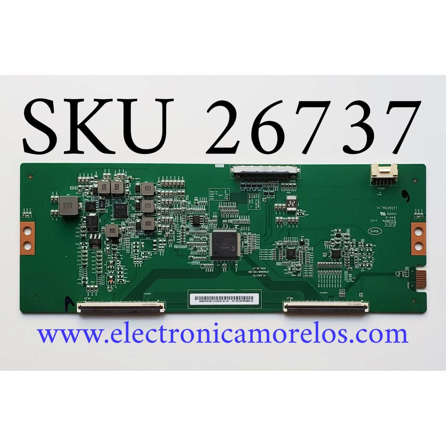 T-CON ORIGINAL PARA SMART TV LG / NUMERO DE PARTE 44-97721220U / 47_6021772 / HF860QUB-F2D_V00 / HF860QUBF2D / 44-97721220UY1B46J0862 / PANEL NC860EQE-VBNH1 / DISPLAY HF860QUB-F2D / MODELO 86QNED80TUC. BUSFLKR / 86UT7550AUA.BUSFLKR