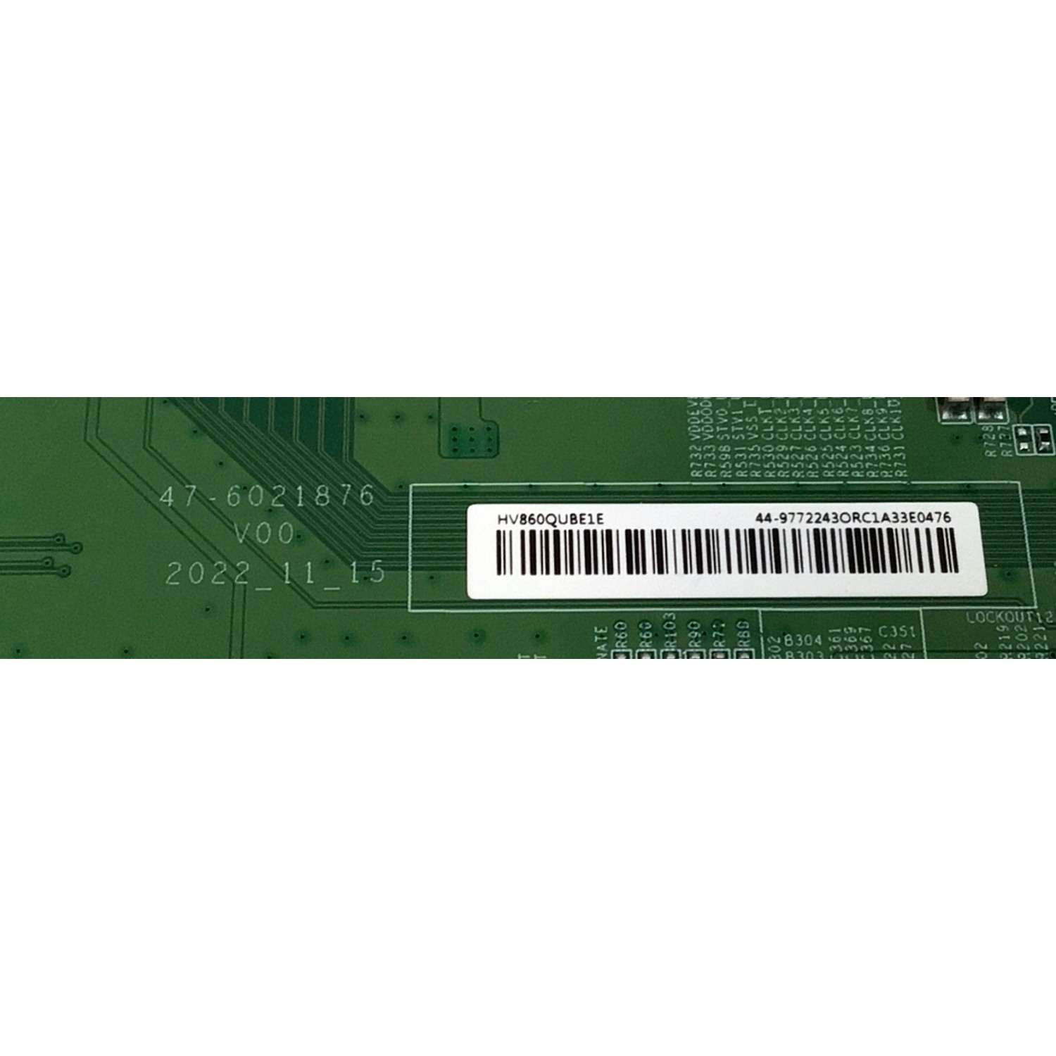 T-CON PARA TV LG / NUMERO DE PARTE 44-9772243 / 47-6021876 / 44-9772243O / 44-97722430 / 2E001427 / 47-6021876 V00 / HV860QUBE1E / PANEL NC860TQF-ABMH1 / DISPLAY HV860QUB-E1E / MODELO 86UR8000AUA / 86UR8000AUA.BUSGLKR - Imagen 2