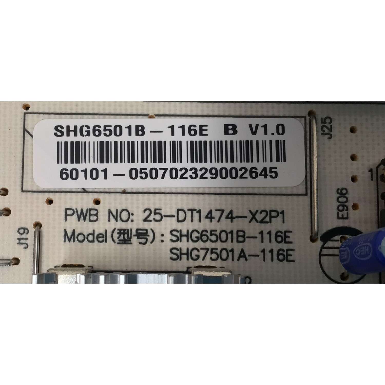 FUENTE DE PODER PARA TV VIZIO / NUMERO DE PARTE 60101-05070 / SHG6501B-116E / SHG7501A-116E / 25-DT1474-X2P1 / VM65Q6-L4 / PANEL BOEI650WQ1 / DISPLAY HV650QUB-F71 / MODELO M65Q6-L4 / M65Q6-L4 LBSFR7GZ - Imagen 3