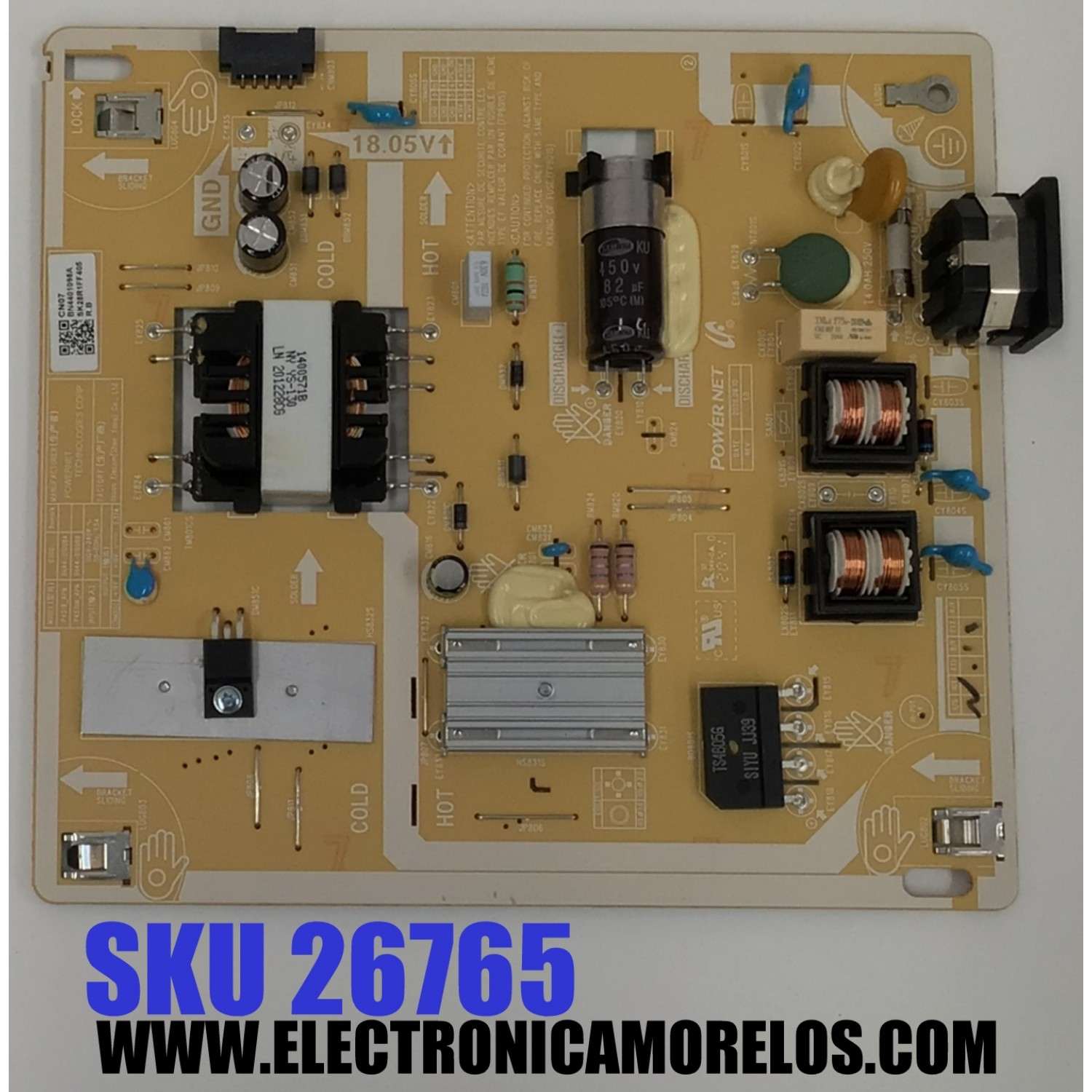 FUENTE DE PODER PARA MONITOR SAMSUNG ORIGINAL / NUMERO DE PARTE BN44-01098A / BN44-01098B / P4519N_APN / P4519_APN / BN4401098A / PANEL CY-MA270BNHV1H / MODELO S27AM500NL / S27AM500N / LS27AM500NLXZX / LS27AM500NLXZX CA01