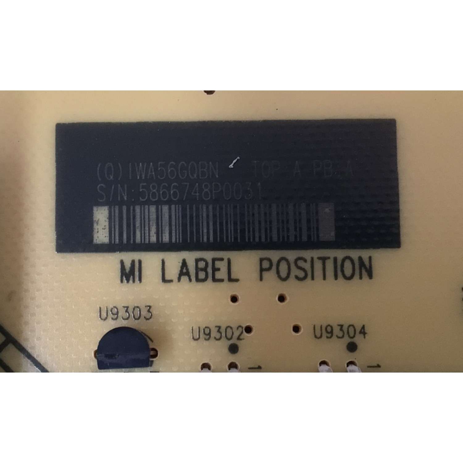 FUENTE DE PODER PARA TV PANASONIC / NUMERO DE PARTE IWA56QBN / 715GA429-P01-000-0H3R / (Q)IWA56QBN / 5866748P0031 / PANEL LD550EQE (FP)(A2) / MODELO TH-55SQ1W - Imagen 2