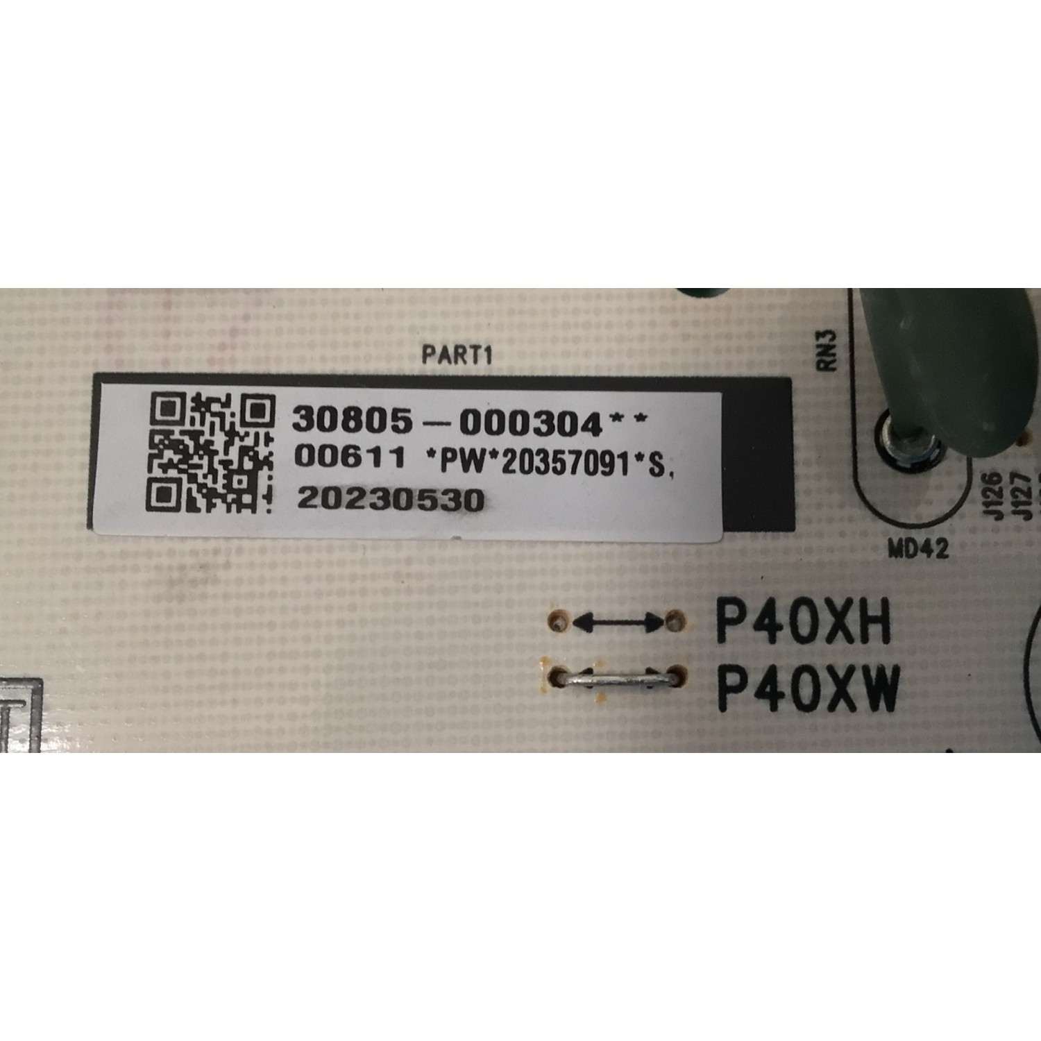 FUENTE DE PODER PARA TV TCL / NUMERO DE PARTE 30805-000304 / 40-P40XWL-PWG1ZG / 11601-500103 / 20357091 / 20230230 / PANEL LVU750NDJL / DISPLAY ST7461D05-3 VER.2.1 / MODELO 75Q750G - Imagen 2