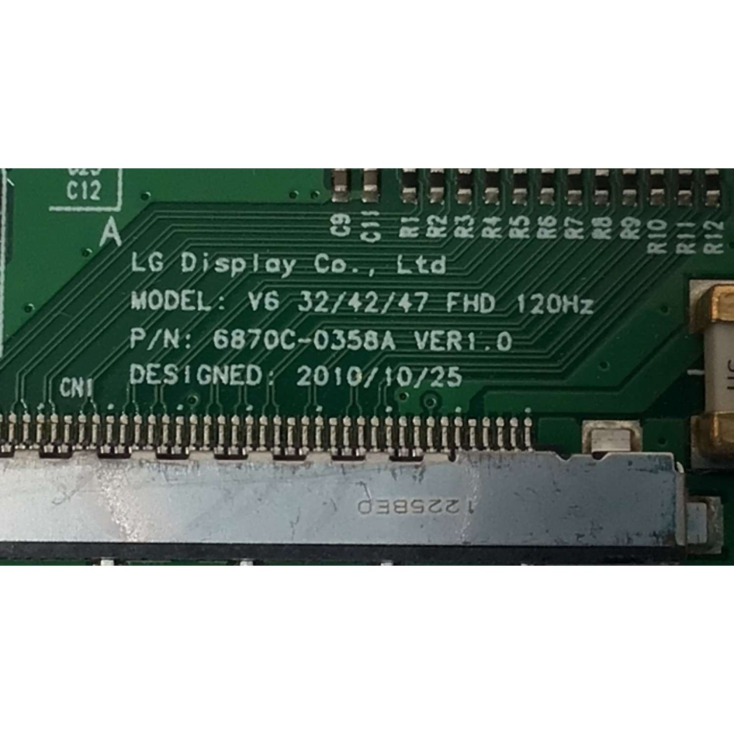 T-CON PARA TV LG / NUMERO DE PARTE 6871L-2411C / 6870C-0358A / 2411C / MODELO 47LV5500 / 47LV5500-UA / 47LV5500-UA.AWMYLUR - Imagen 3