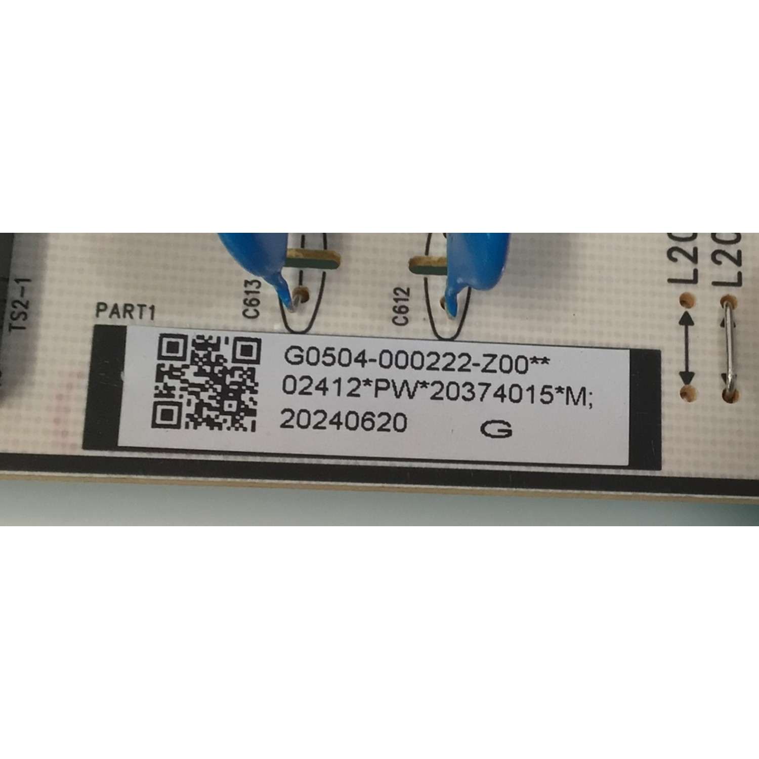 FUENTE DE PODER ORIGINAL PARA TV TCL / NUMERO DE PARTE G0504-000222 / 40-L20XH4-PWC1ZG / 11601-500051 / G0504-000222-Z00 / 20374015 / 20240620 / PANEL LVU750NDAL / DISPLAY ST7461D03-2 VER.2.2 / MODELOS 75S41BR / 75S451 / 75S451G - Imagen 2