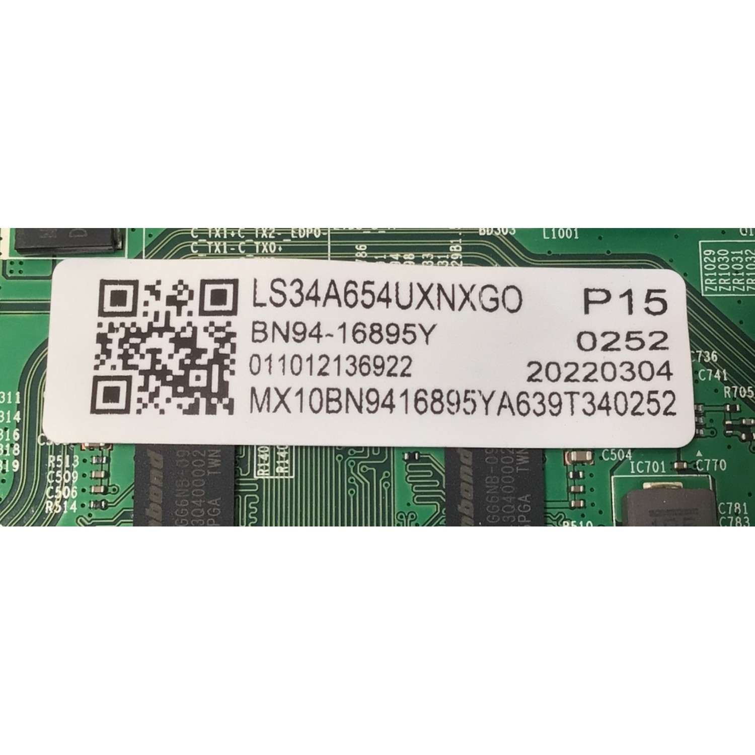 MAIN PARA MONITOR CURVO SAMSUNG WQHD / NUMERO DE PARTE BN94-16895Y / BN41-02868C / BN41-02868 / DZFH2206 / BN41-02868C-000 / BN9416895Y / BN97-18597M / PANEL CY-PA340QGHV1H / MODELO S34A650UX / S34A650UXN / LS34A650UXNXGO / LS34A650UXNXGO CA01 - Imagen 3