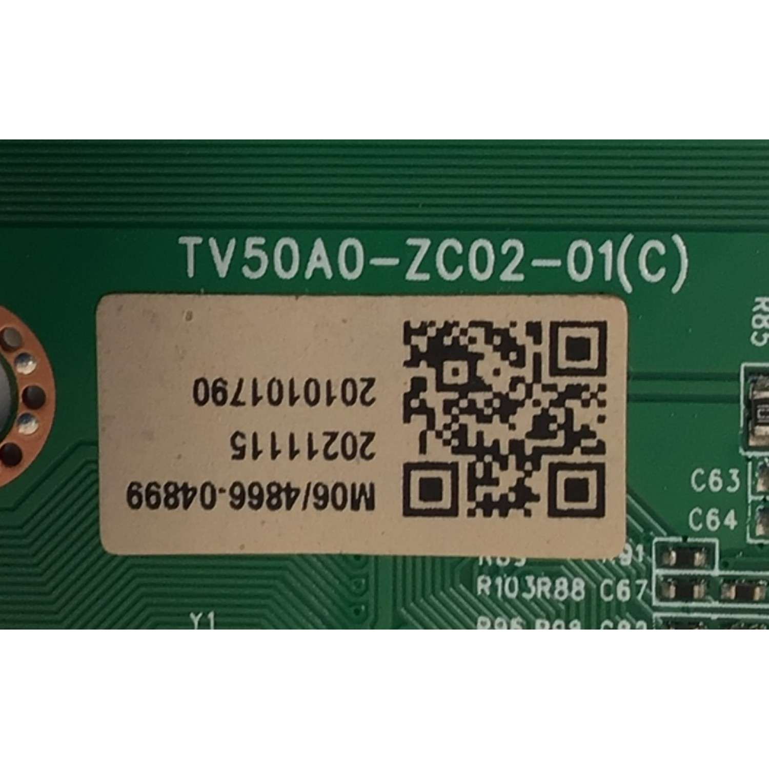 LED DRIVER PARA TV ONN / NUMERO DE PARTE 514Q50A0M06 / TV50A0-ZC02-01(C) / 2E06210A0 / 20211115 / 2010101790 / DISPLAY JR645R3HA7L / MODELO 100071705 (65") - Imagen 3