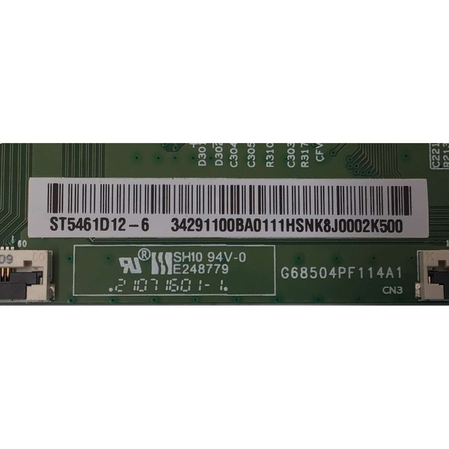 T-CON PARA TV VIZIO / NUMERO DE PARTE 34291100BA01 / CSC02-1 / ST5461D12-6 / 34291100BA0111HSNK / DISPLAY ST5461D12-6 VER.2.1 / MODELO M55Q6-Q01 / M55Q6-Q01 LTC3G8PX - Imagen 2