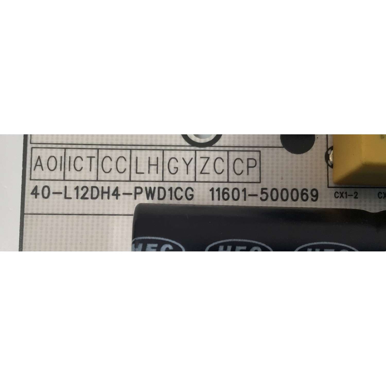 FUENTE DE PODER PARA TV TCL / NUMERO DE PARTE 30805-000136 / 40-L12DH4-PWD1CG / 11601-500069 / 20348335 / 20221225 / PANEL LVU430NDEL / MODELO 43S451 / 43S455 - Imagen 3