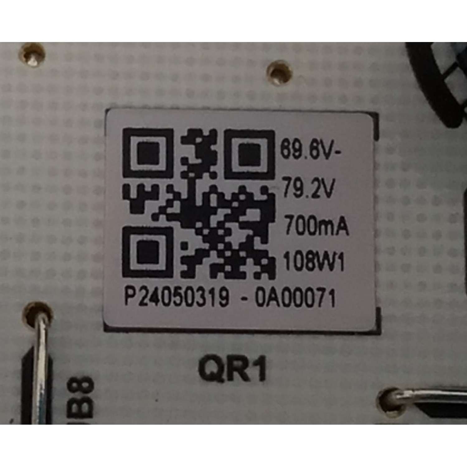 FUENTE DE PODER PARA TV VIZIO / NUMERO DE PARTE 60101-05297 / PW.A108W2.672 / 4300297845 / P24050319 / 0A00071 / PANEL BOEI430WQ1 / DISPLAY HV430QUB-F70 / MODELO V4K43M-0804 / V4K43M-0804 LBVFT7HA - Imagen 2