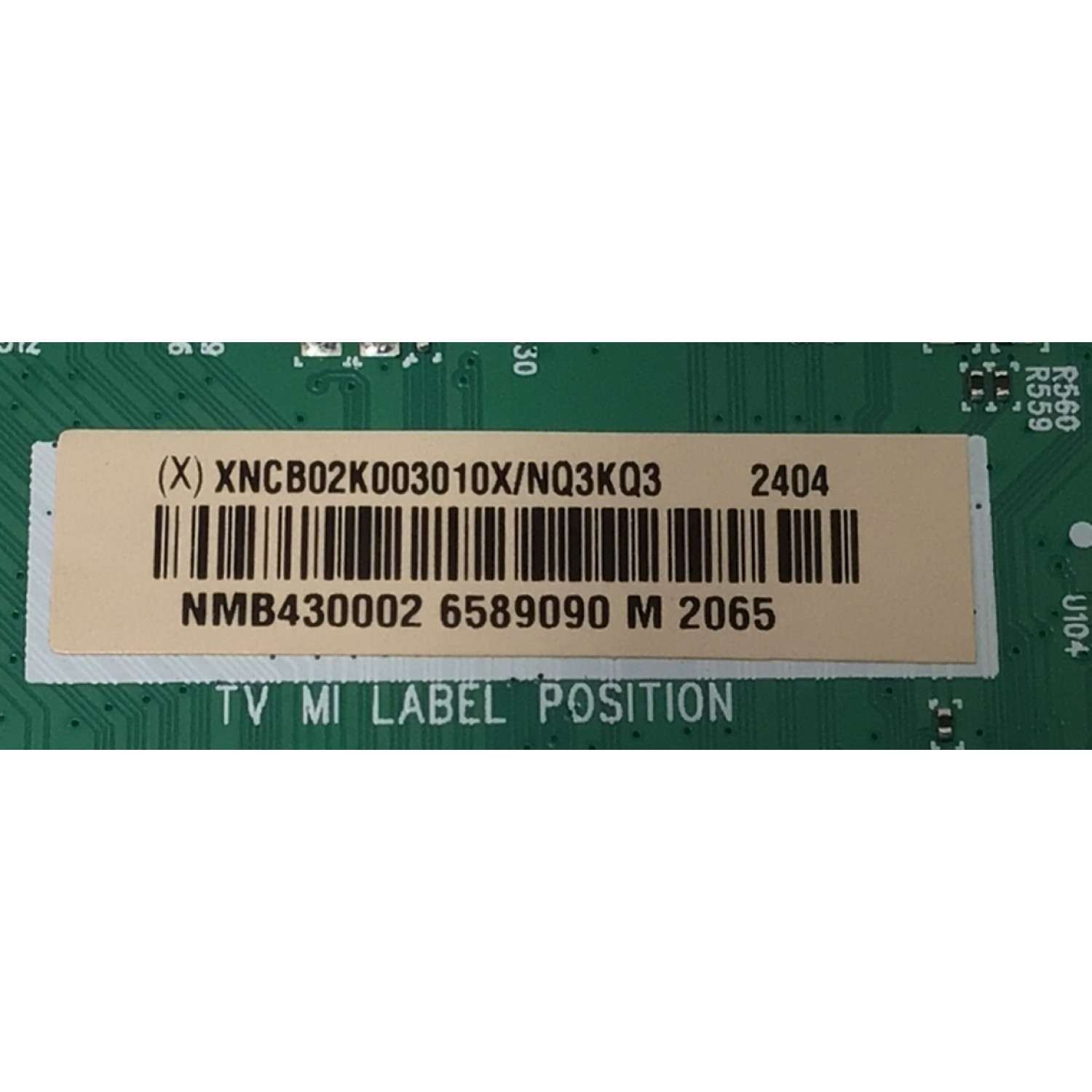 MAIN PARA TV VIZIO 4K·UHD·HDR ((SMART CAST)) / NUMERO DE PARTE XNCB02K003 / 715GD526-M0B-B00-004L / (X)XNCB02K003010X / NMB430002 / 6589090 / PANEL TPT430WR-GT013.H REV:S12J / DISPLAY PT430GT01-3 VER.1.2 / MODELO V4K43M-0801 - Imagen 3